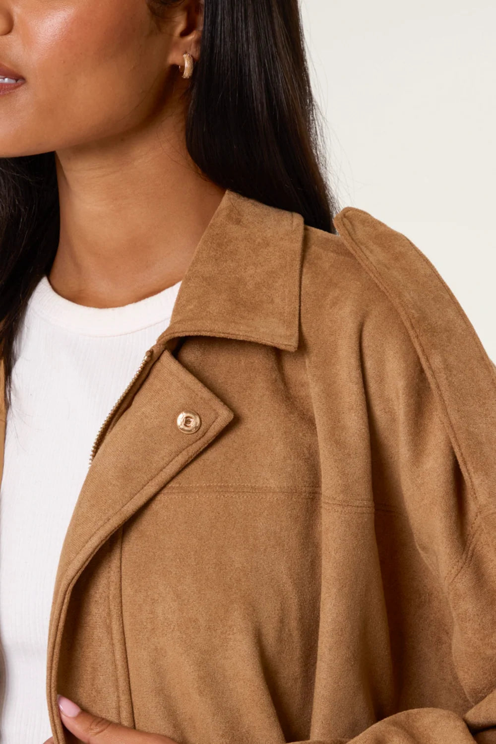 Nova of London Suedette Puffball Jacket