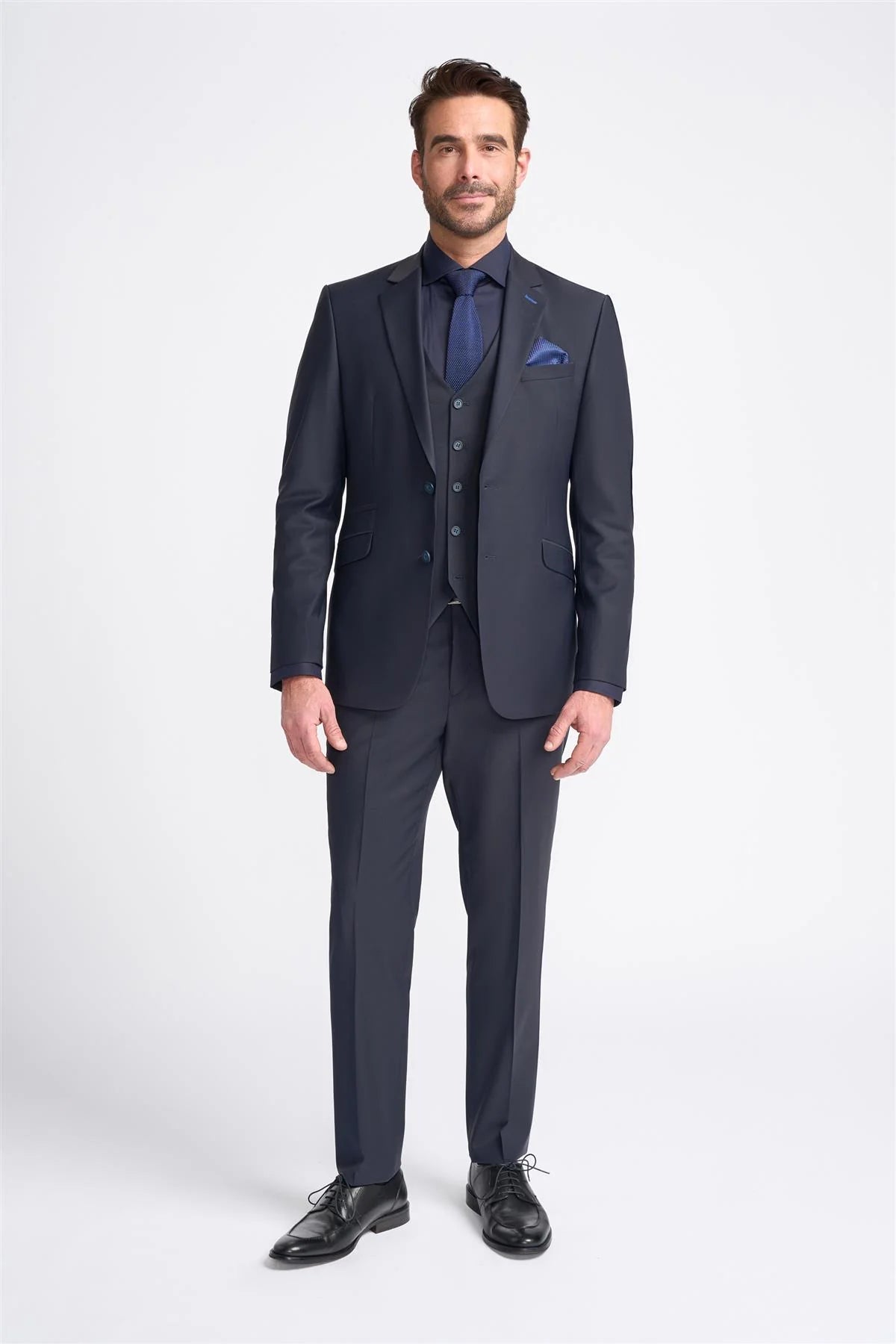 Cavani Bond Wool Rich Midnight Navy Blazer