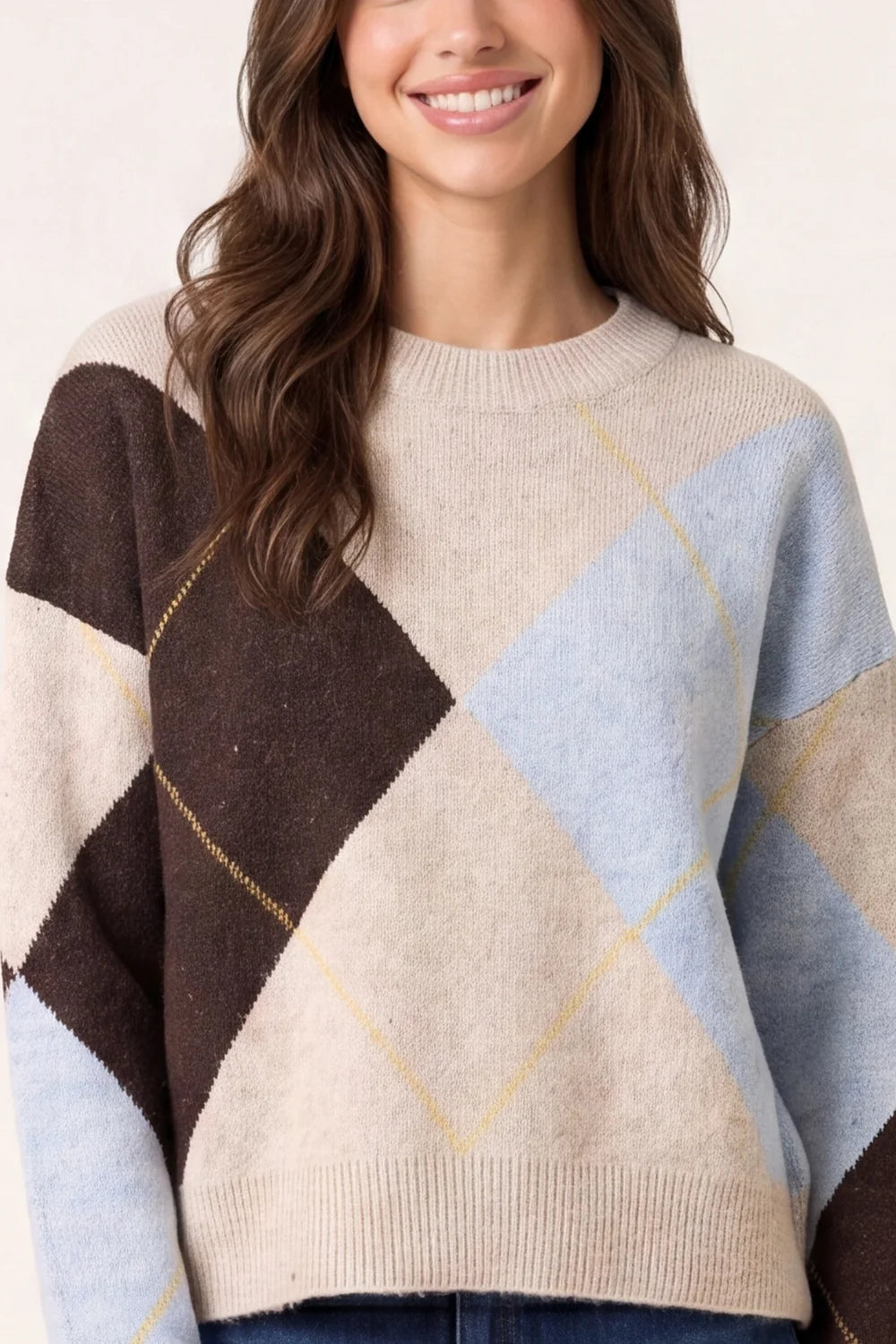 Nova of London Argyle Knit Jumper