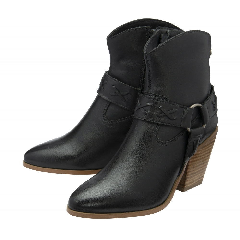 Ravel Leather Argyll Ankle Boots