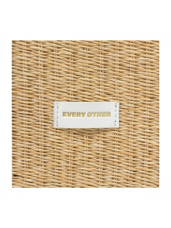 Every Other Bags Straw Grab Bag White
