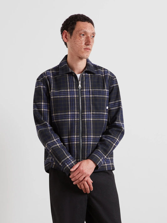 Farah Asher Zipped Check Overshirt