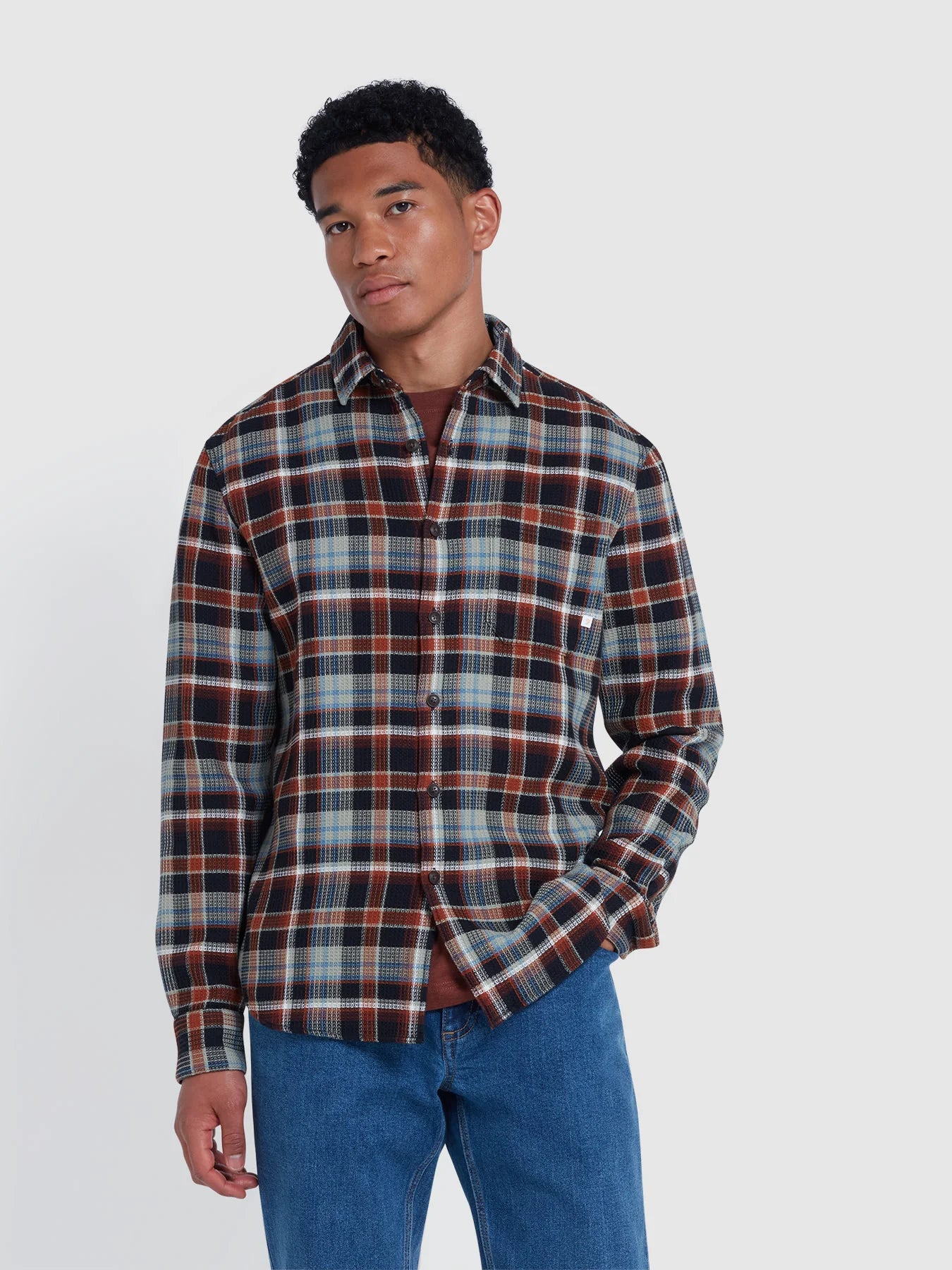 Farah Jerome Causal Fit Check Shirt