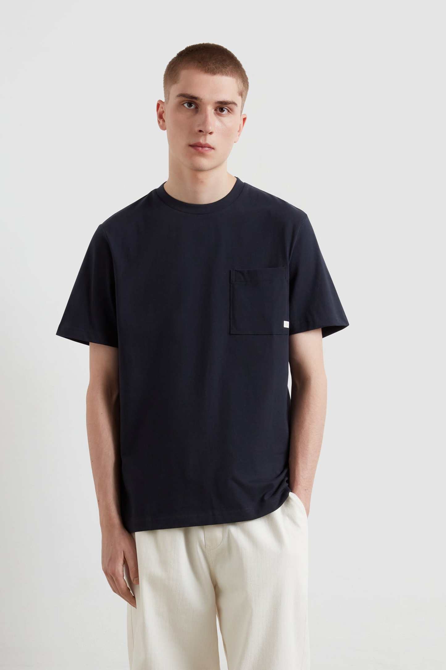 Farah Stacy Pocket T-Shirt In Navy