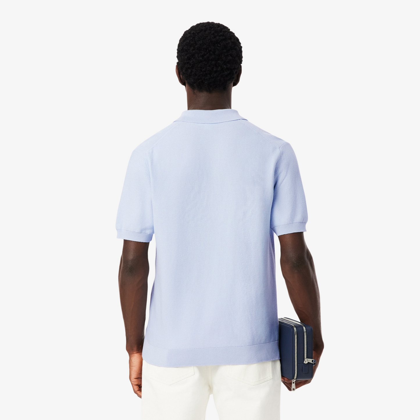 Lacoste Classic Fit Knitted Polo Shirt Light Blue