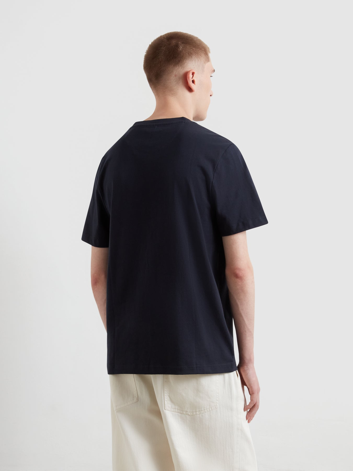 Farah Stacy Pocket T-Shirt In Navy