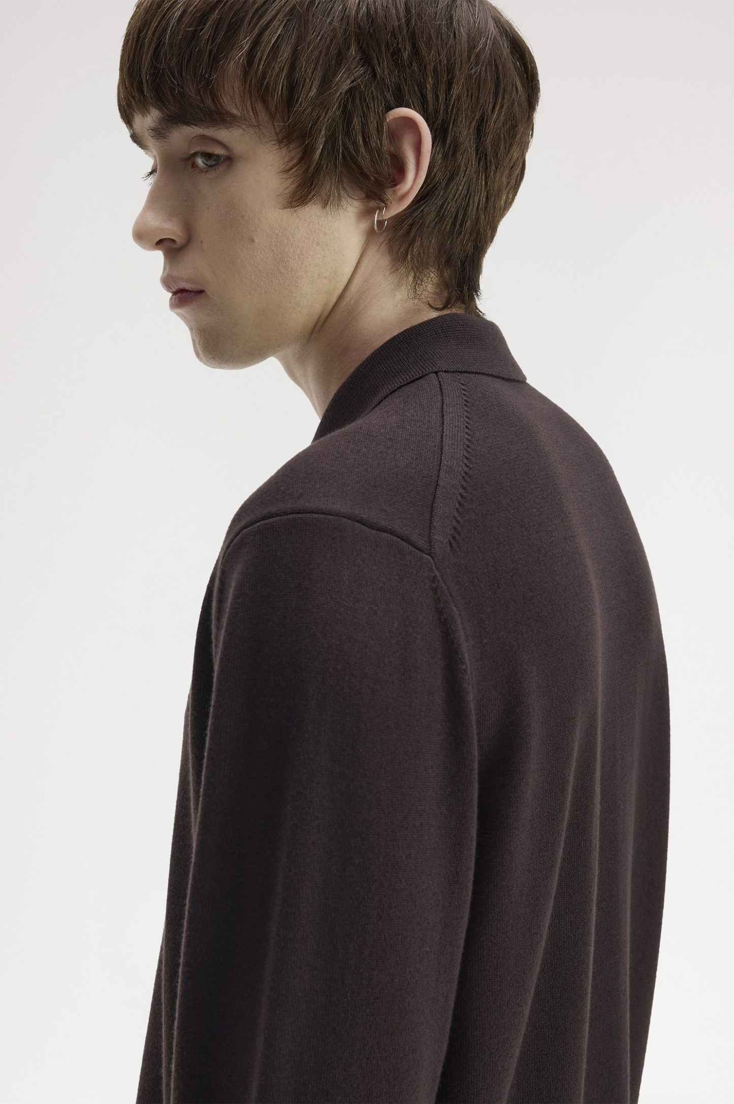 Fred Perry Long Sleeve Knitted Shirt K4535