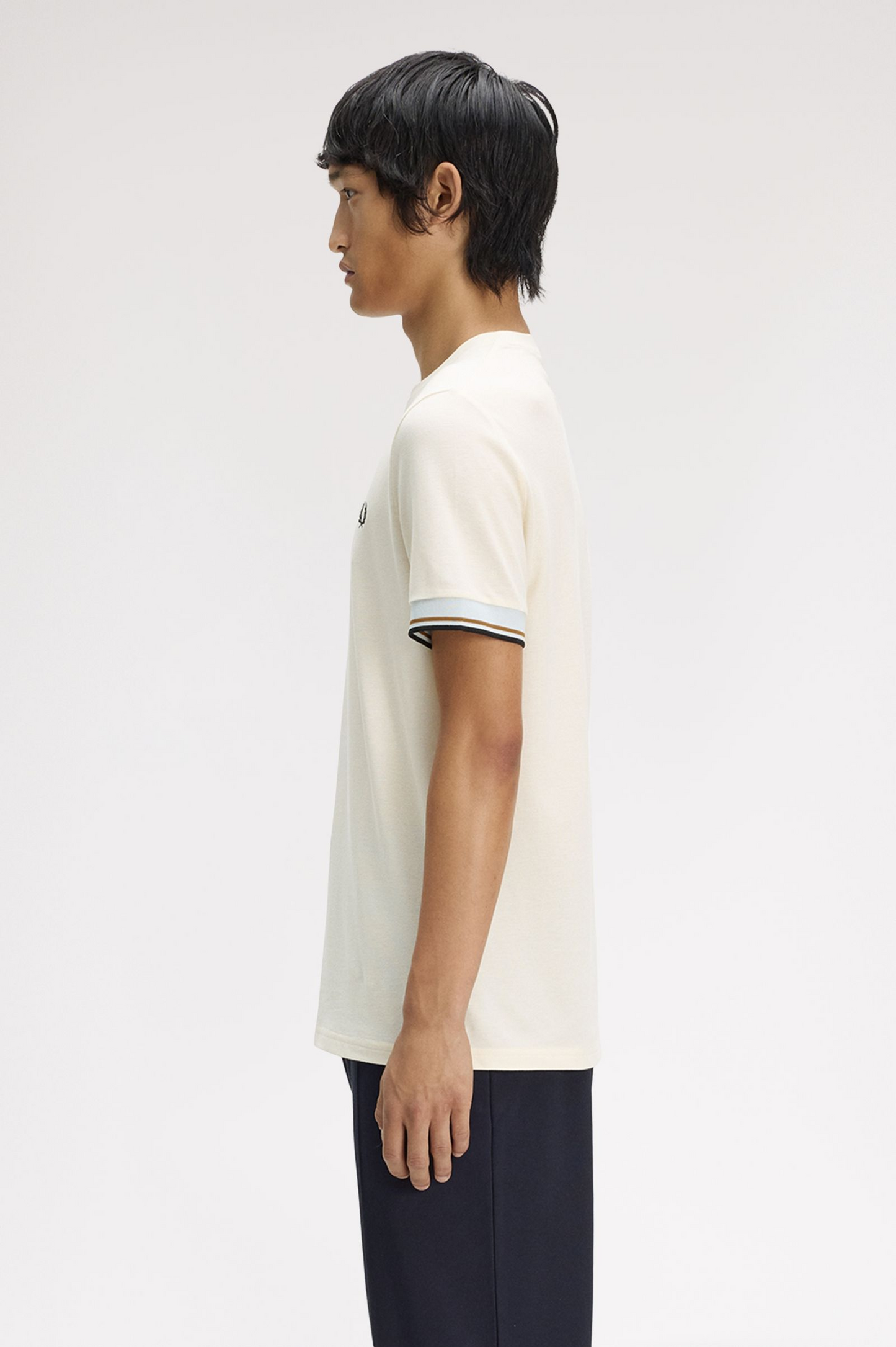 Fred Perry Twin Tipped Cuff T-Shirt (Ecru)