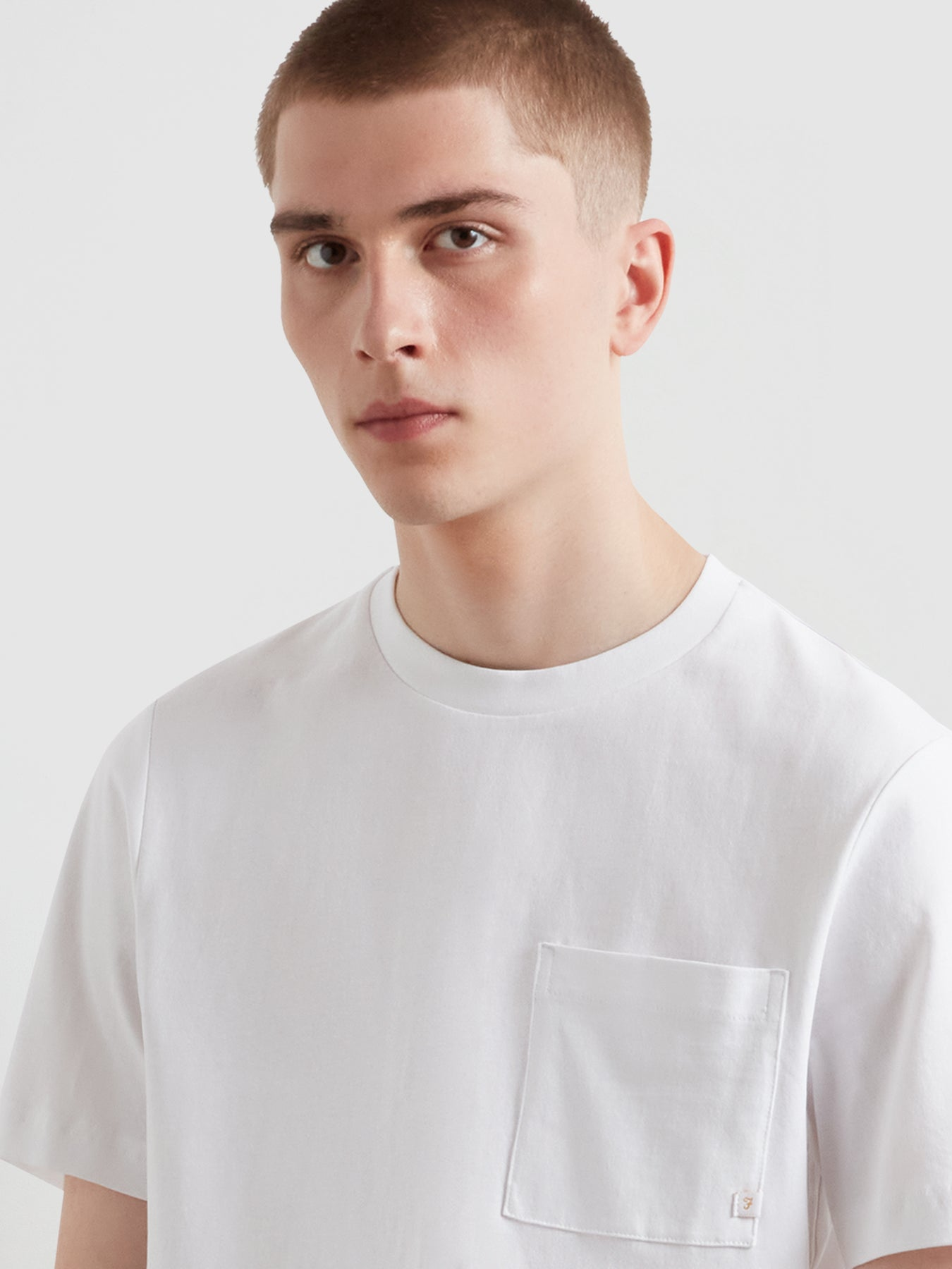 Farah Stacy Pocket T-Shirt In White