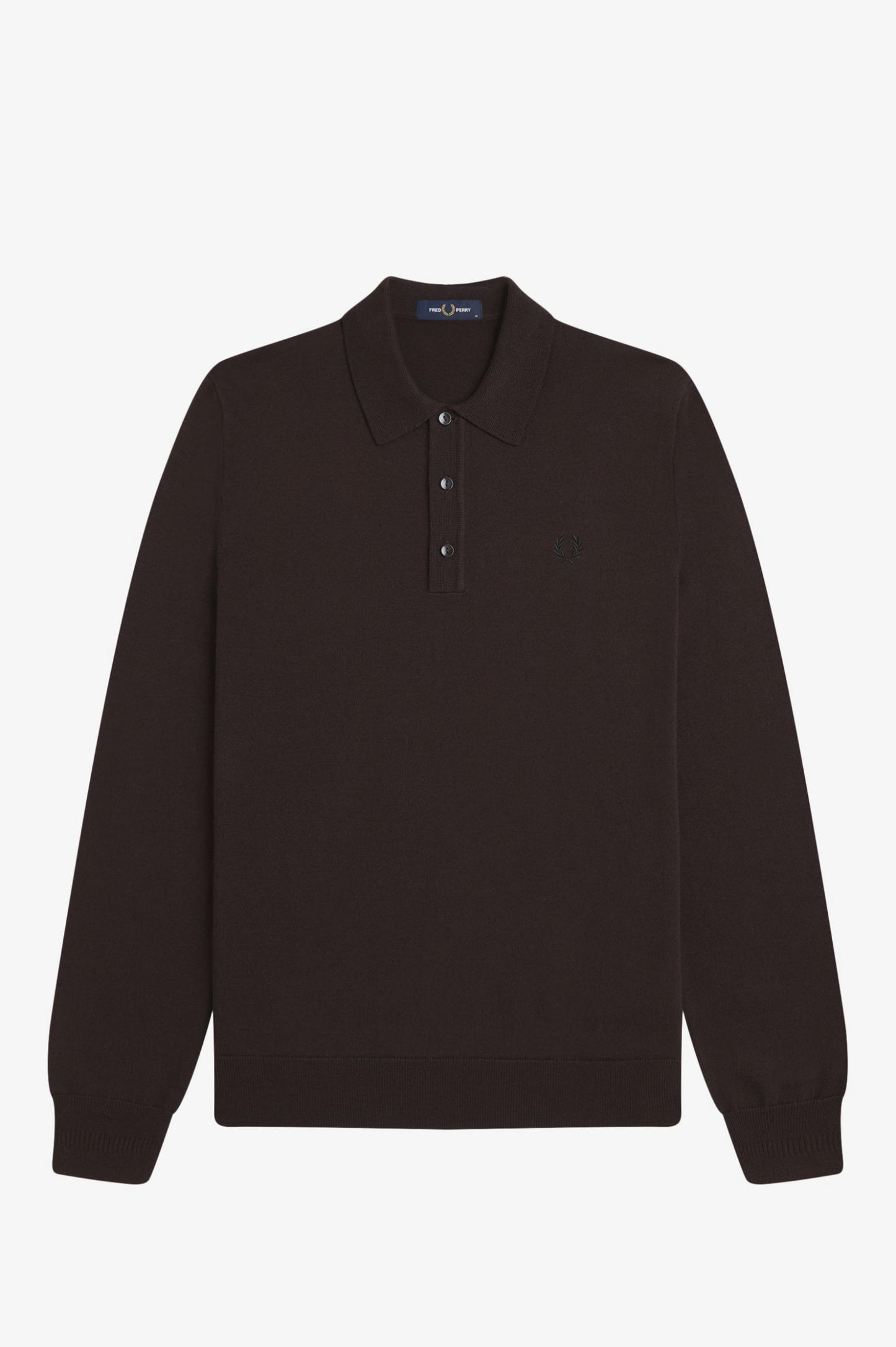 Fred Perry Long Sleeve Knitted Shirt K4535