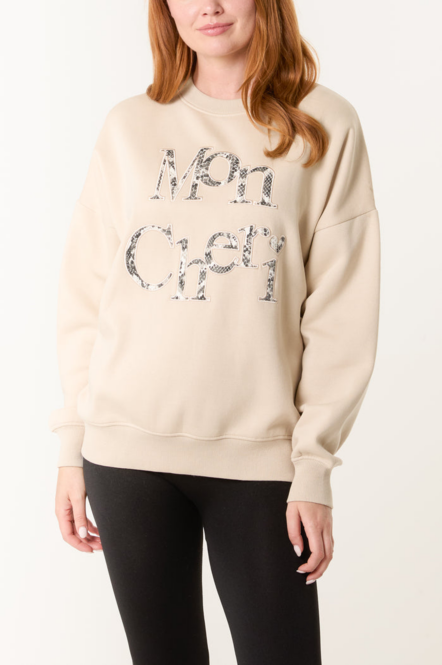 Nova of London 'Mon Cheri' Snake Print Sweatshirt