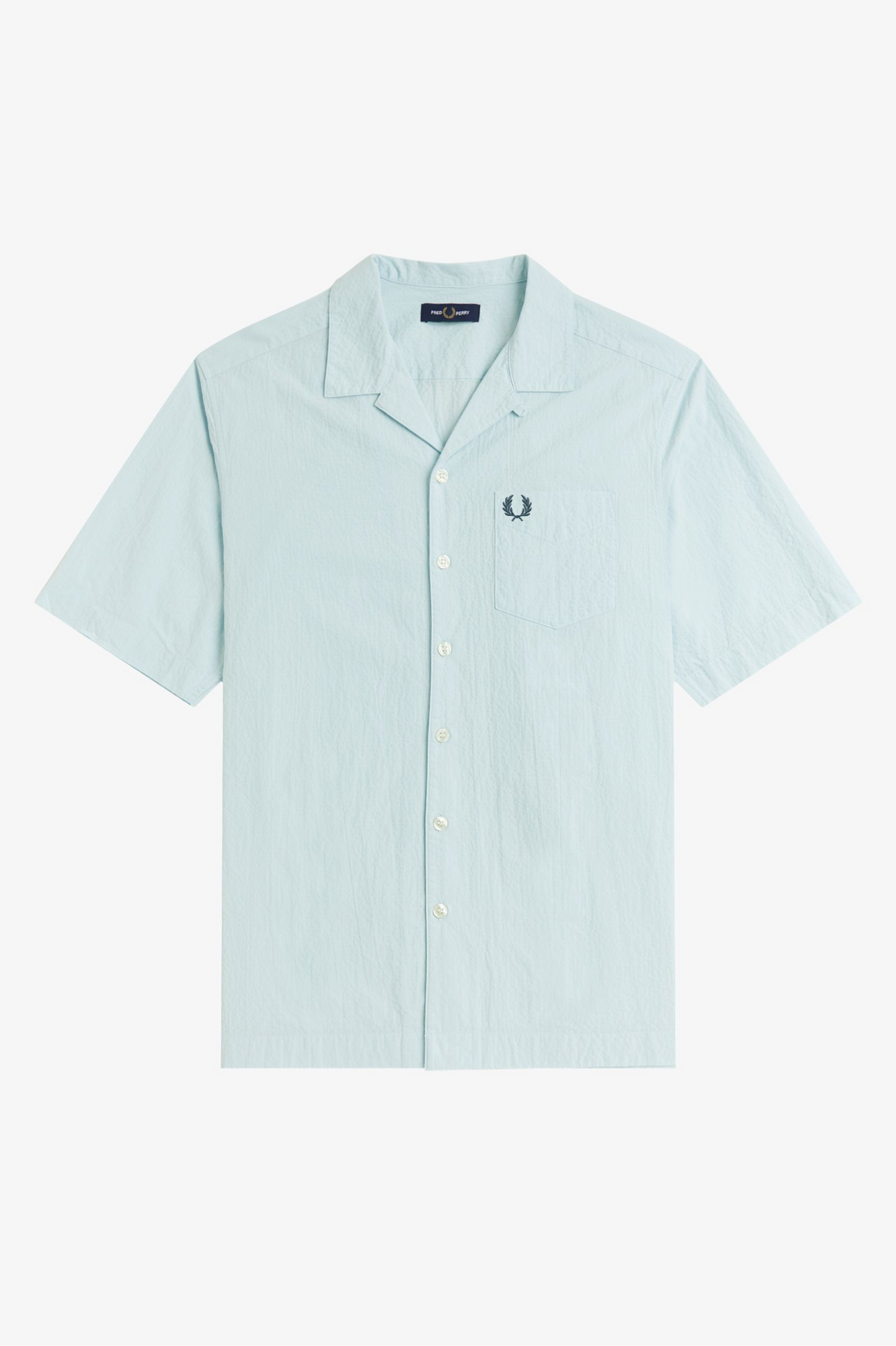 Fred Perry Seersucker Revere Collar Shirt M2471