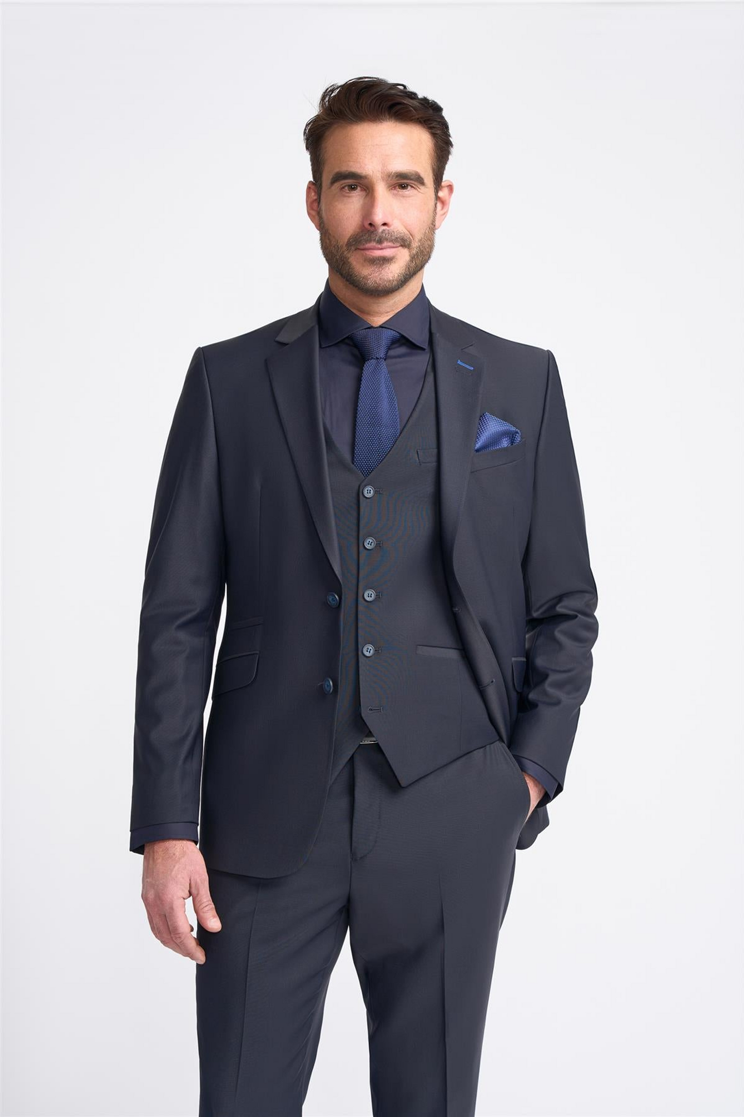 Cavani Bond Wool Rich Midnight Navy Blazer