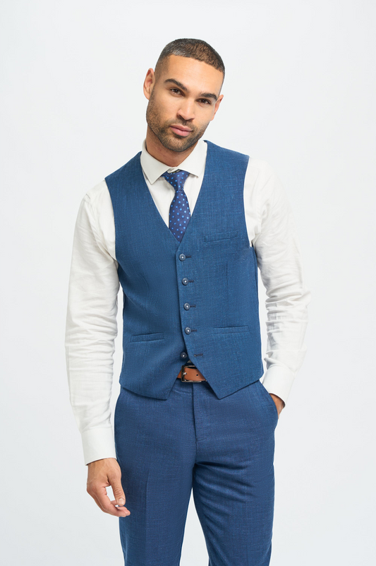 Cavani Miami Blue Waistcoat