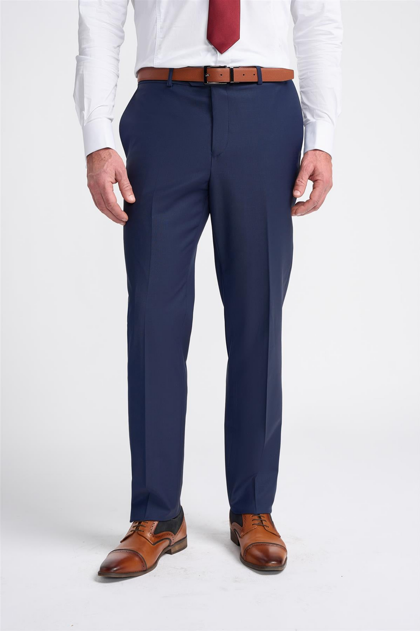 Cavani Bond Wool Rich Navy Trouser