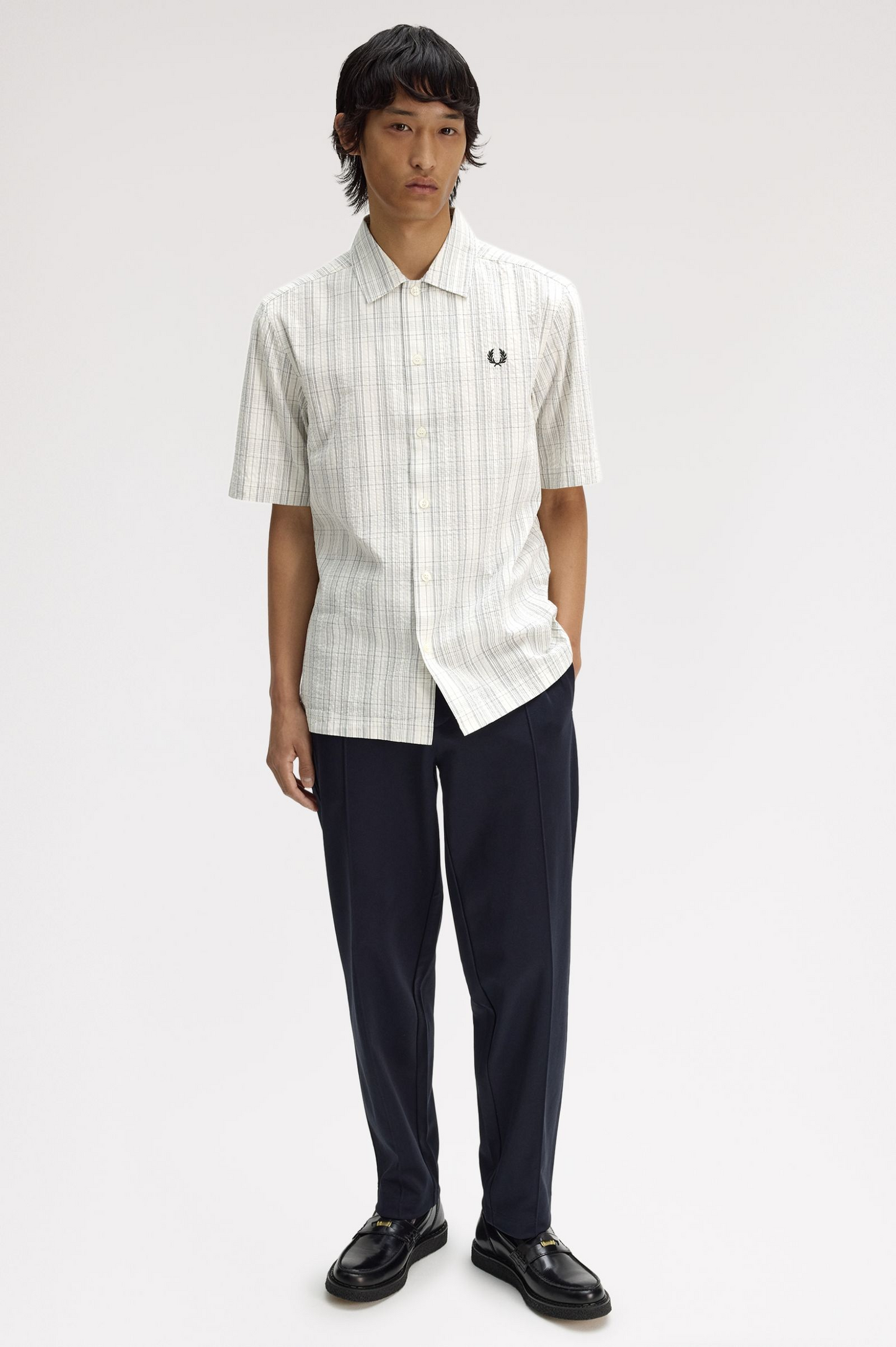 Fred Perry Seersucker Check Shirt
