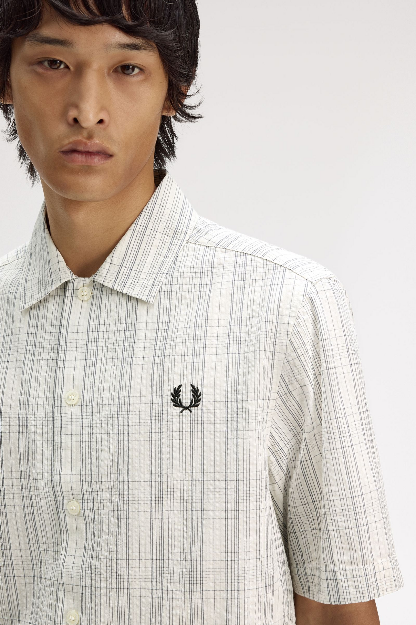 Fred Perry Seersucker Check Shirt