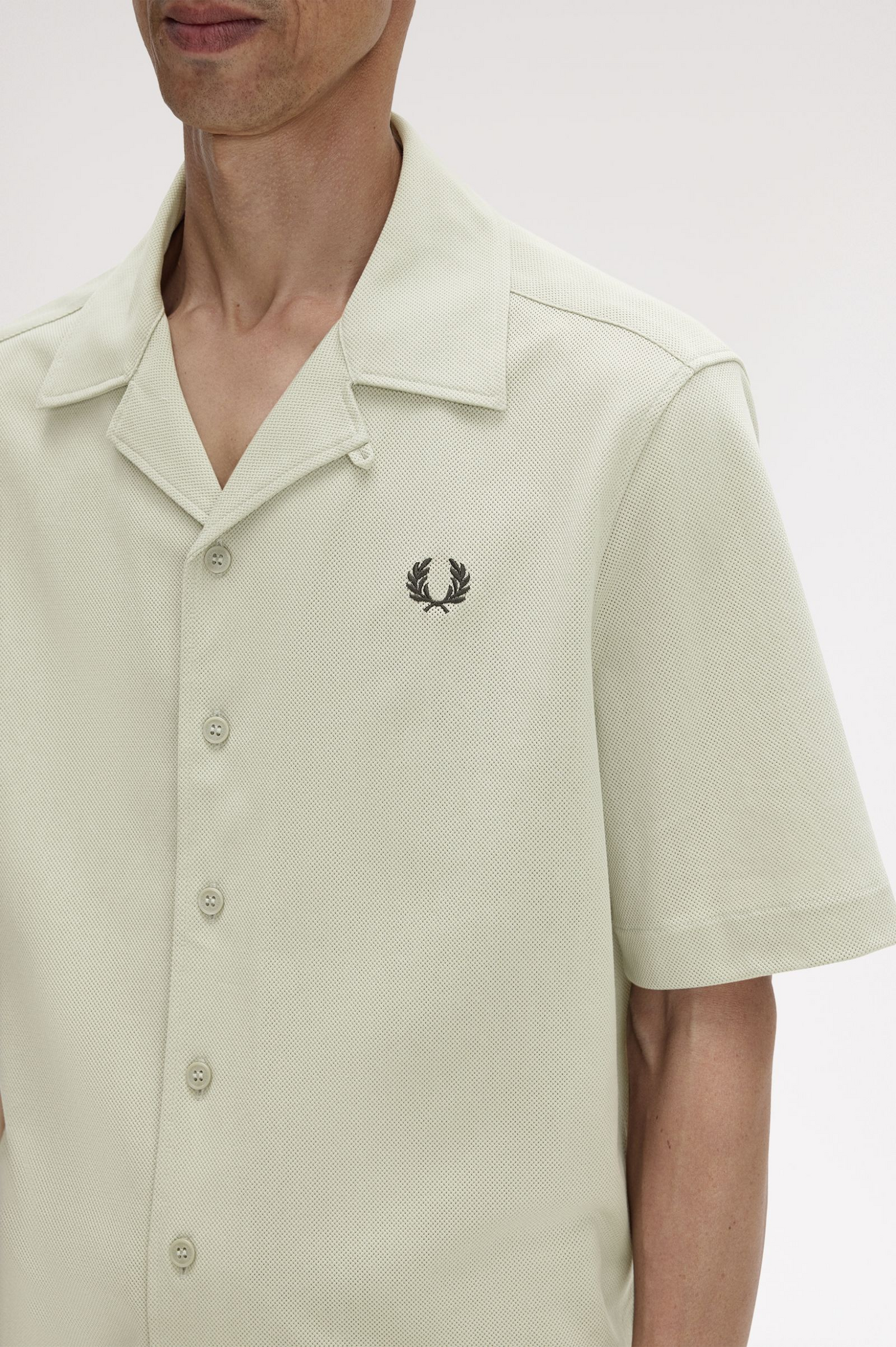 Fred Perry Compress Mesh Revere Collar Shirt M1745
