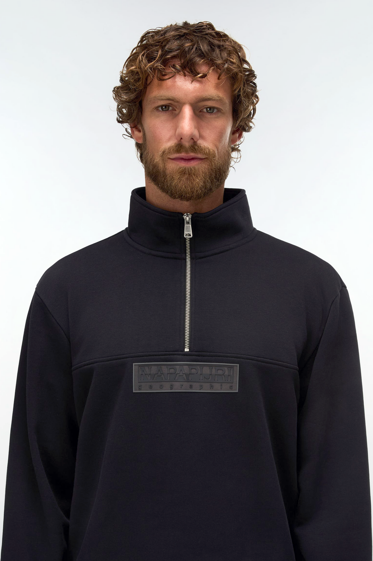 Napapijri Box Logo Half-Zip Sweatshirt