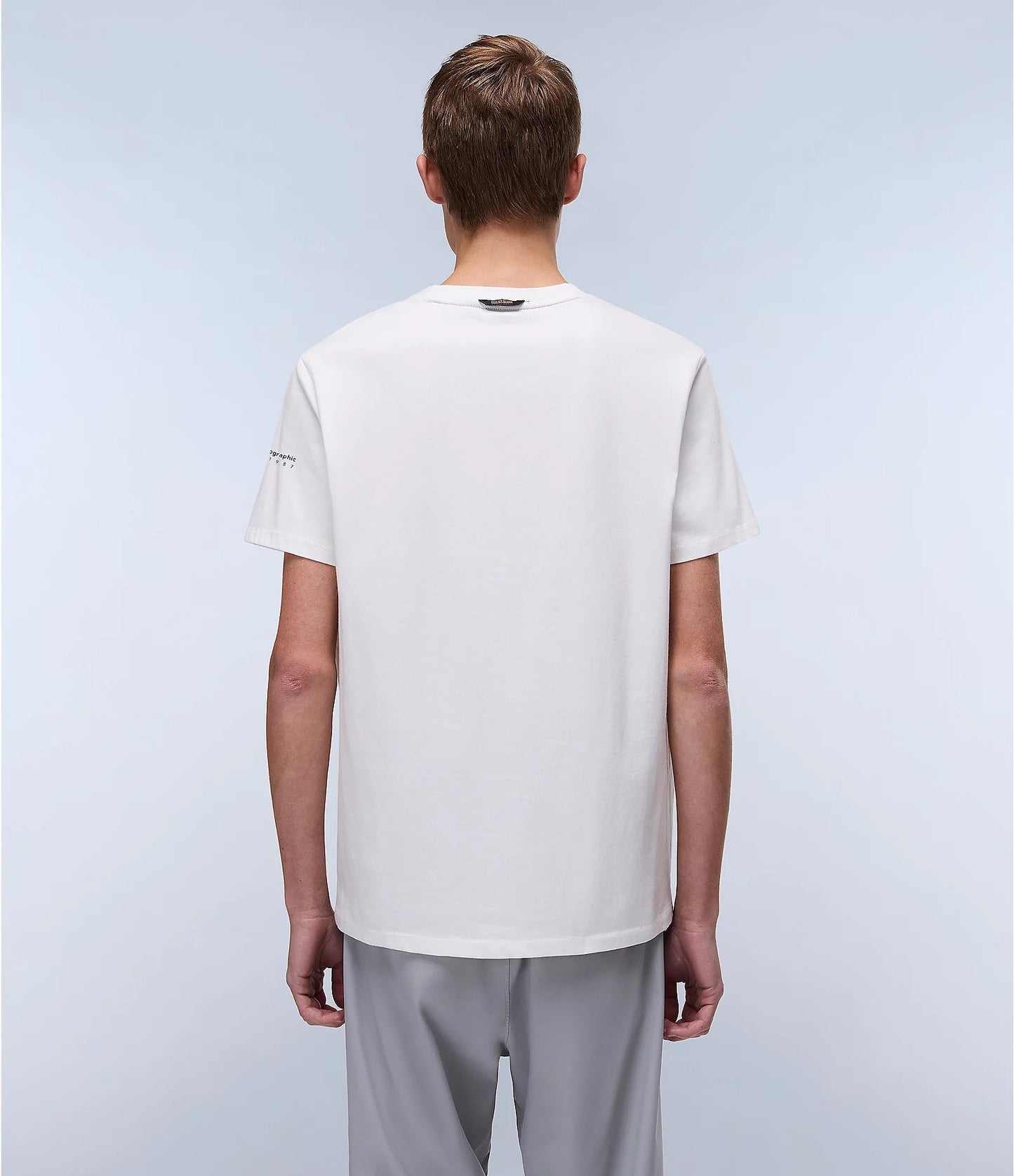 Napapijri Badge Short Sleeve T-Shirt (White)
