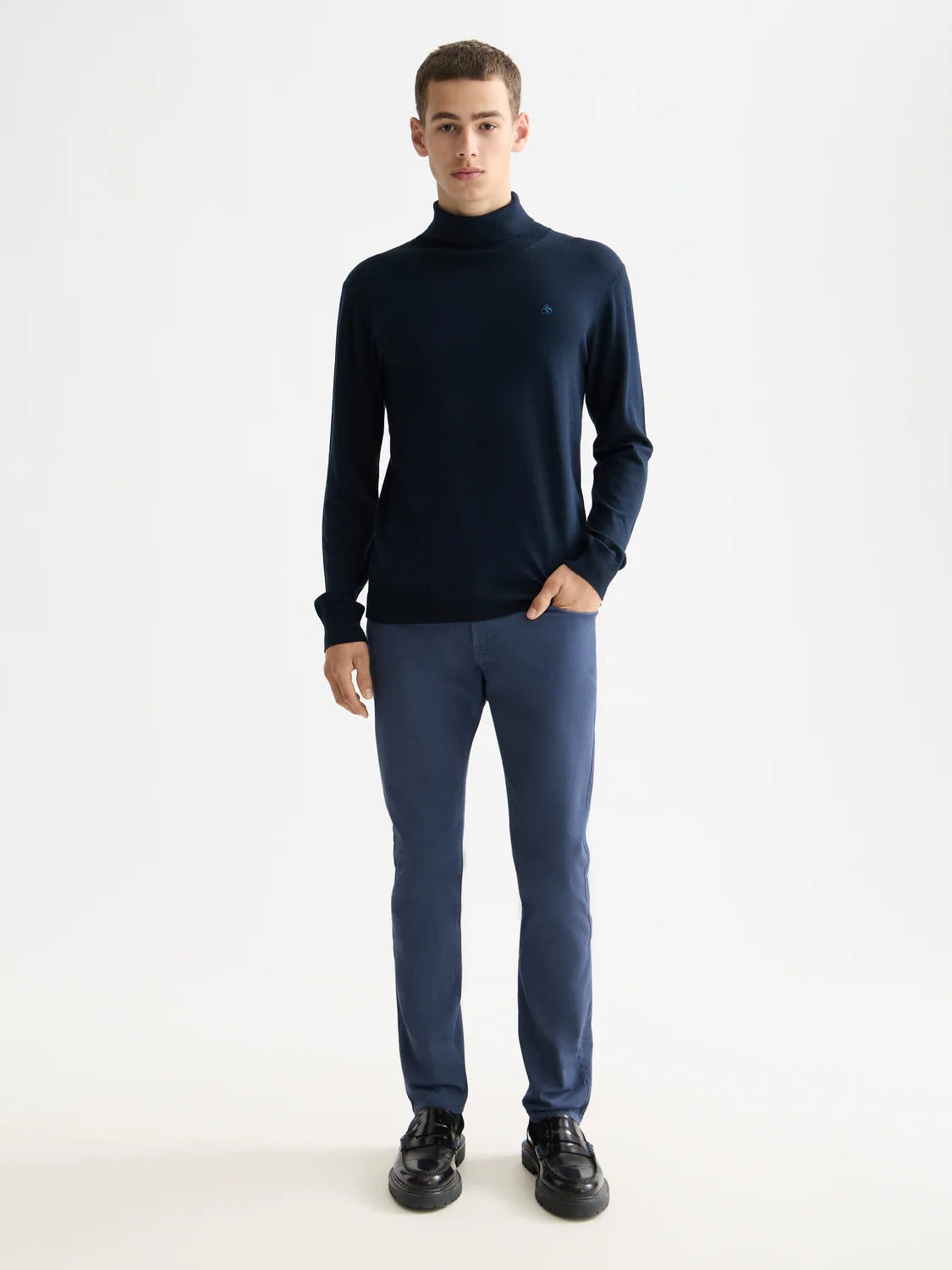 Scotch and Soda Ecovero blend turtleneck sweater