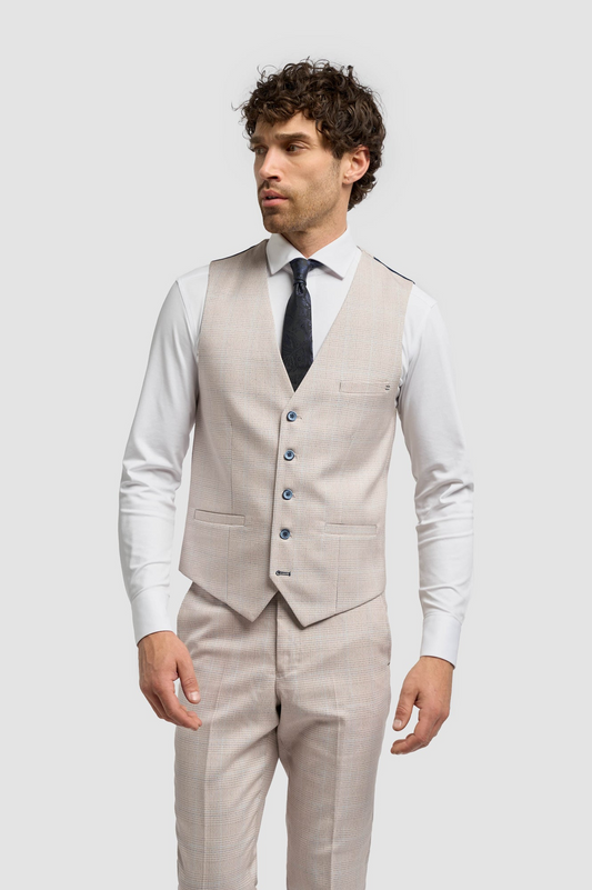 Cavani Caridi Beige Waistcoat
