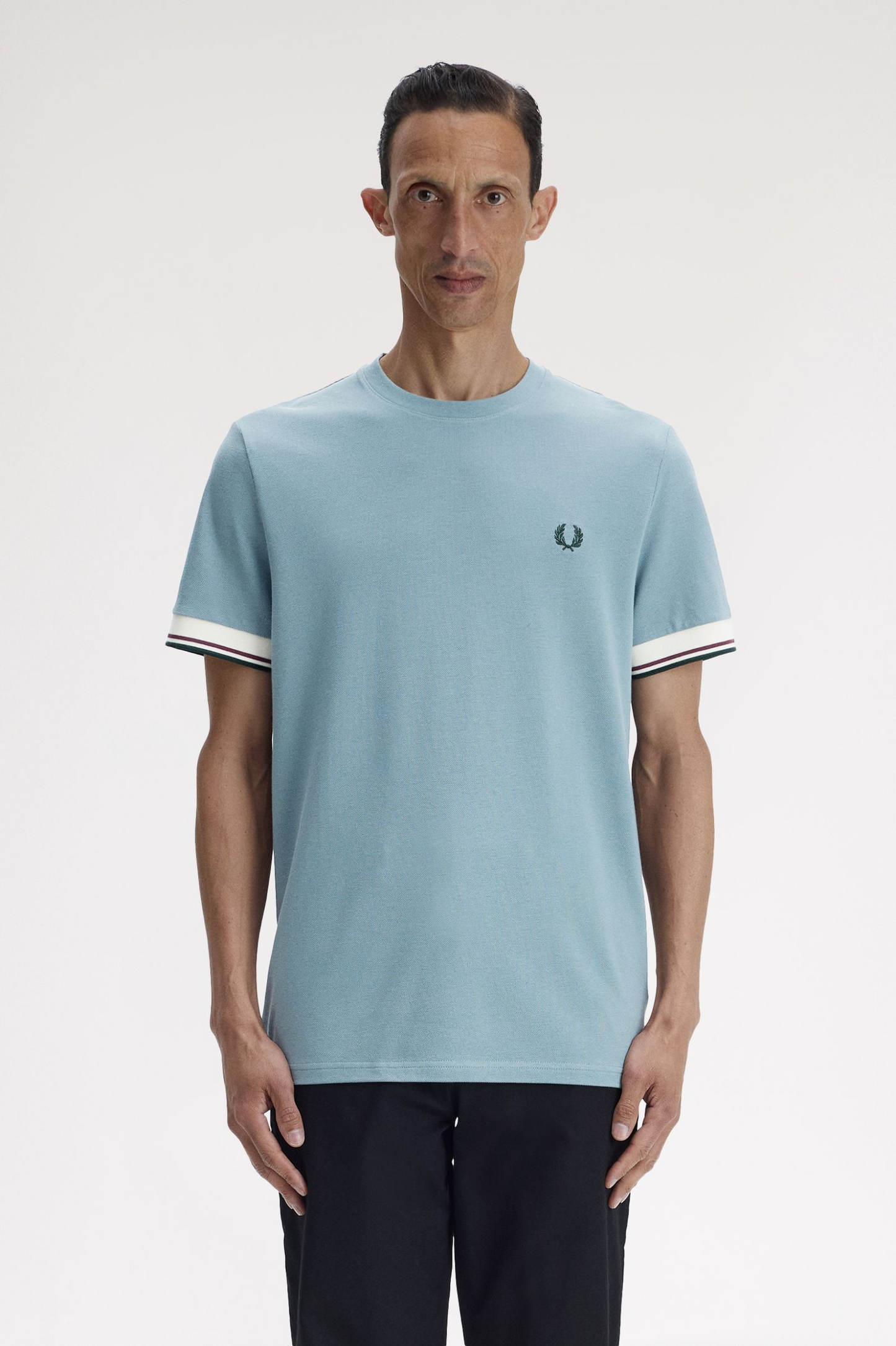 Fred Perry Twin Tipped Cuff T-Shirt (Stockport Blue)
