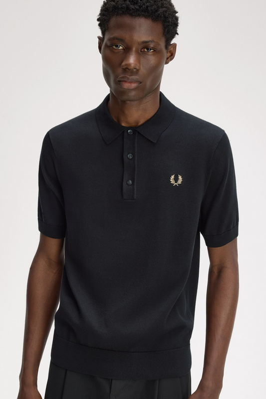 Fred Perry Long Staple Cotton Knitted Shirt K9725