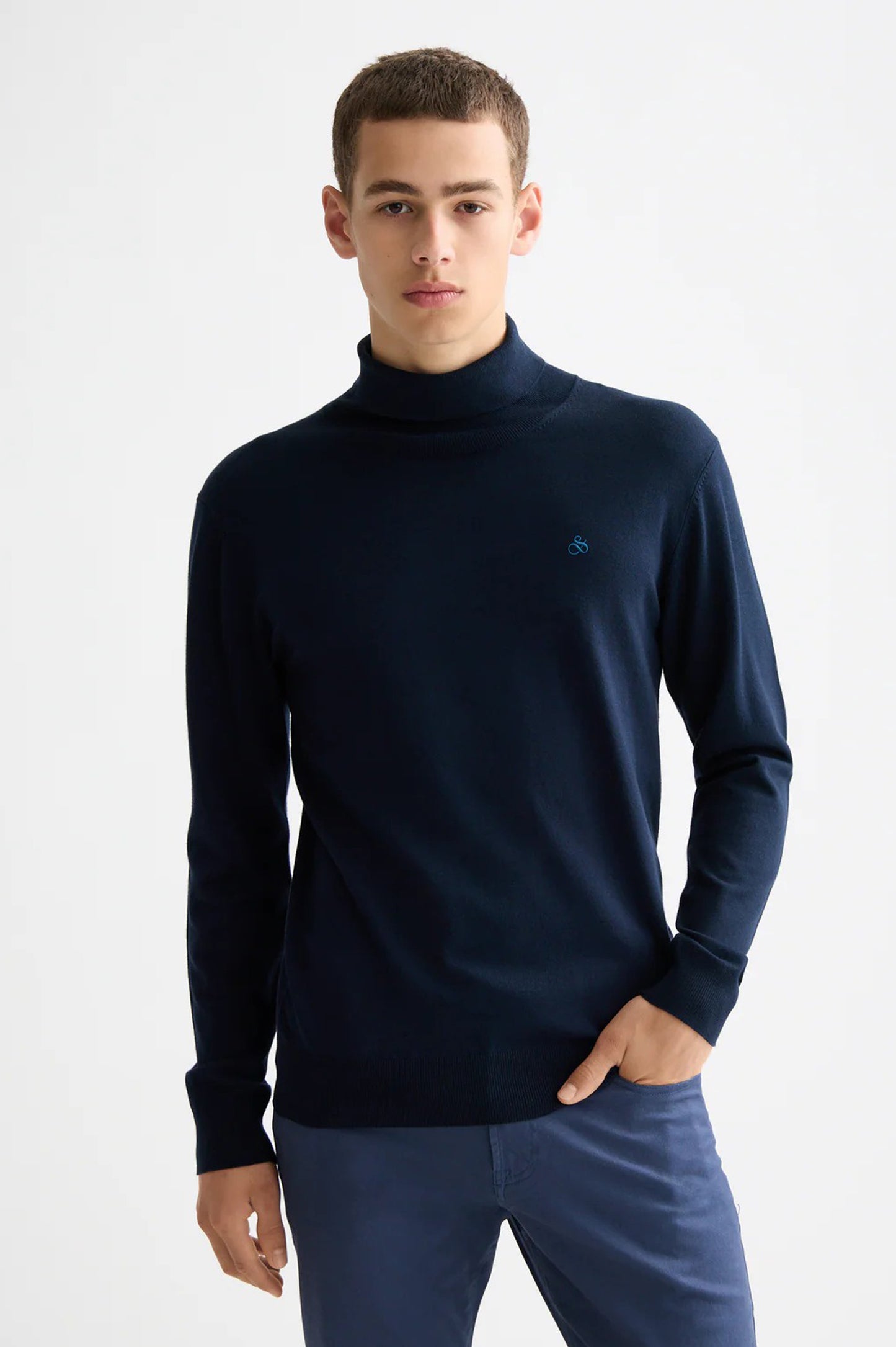 Scotch and Soda Ecovero blend turtleneck sweater