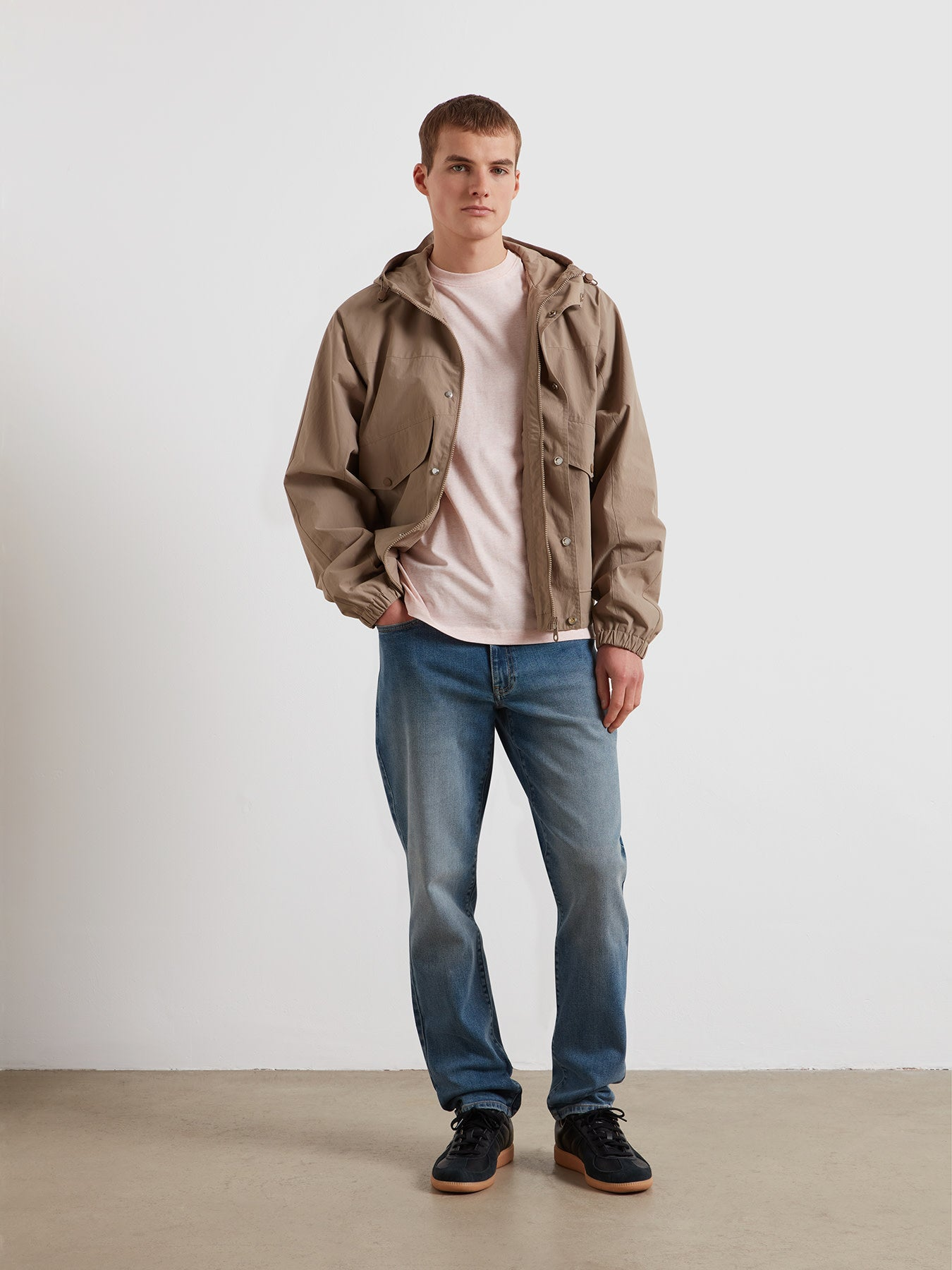 Farah Danny Regular Fit Organic Cotton T-Shirt In Pink Marl