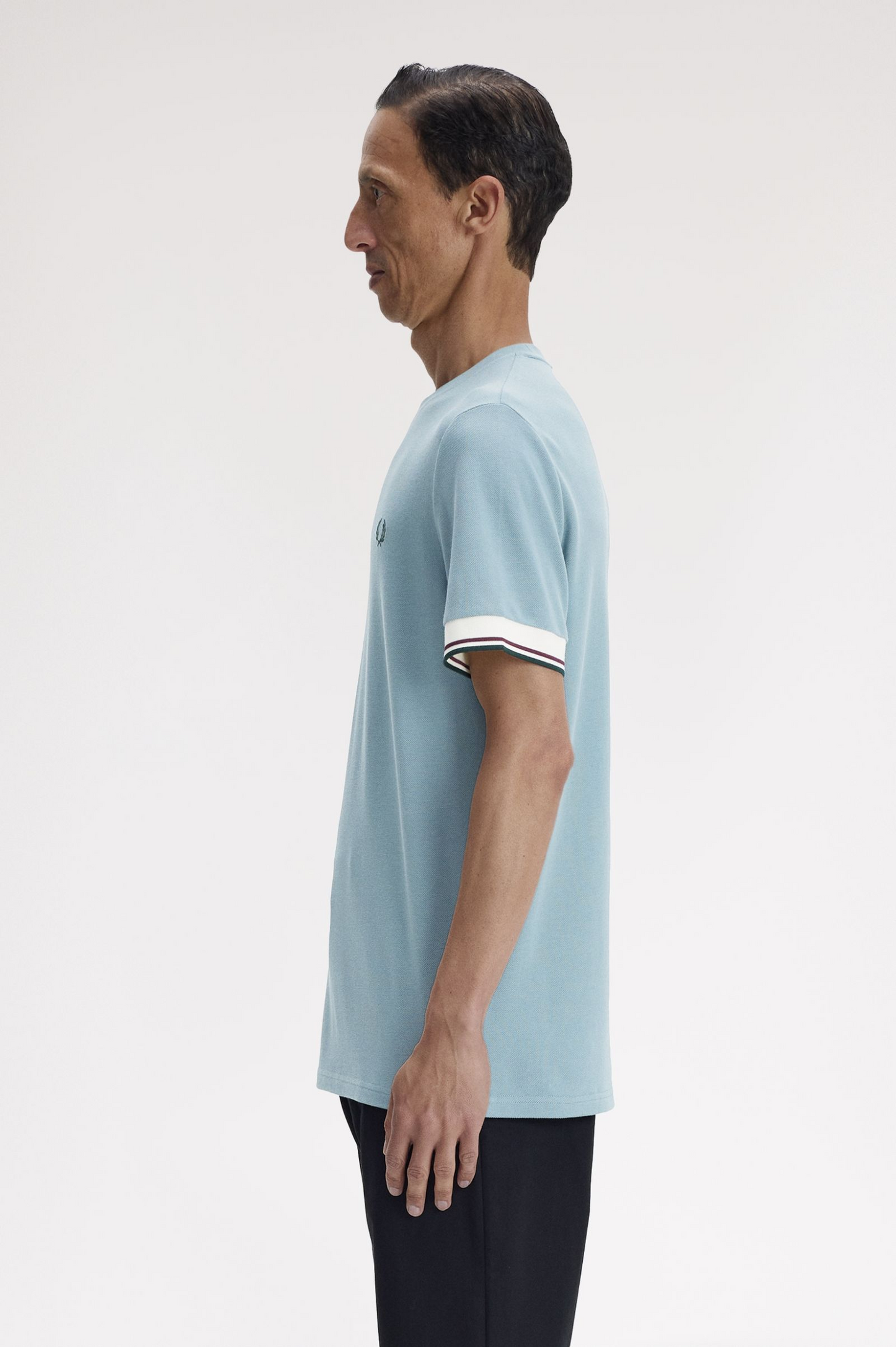 Fred Perry Twin Tipped Cuff T-Shirt (Stockport Blue)