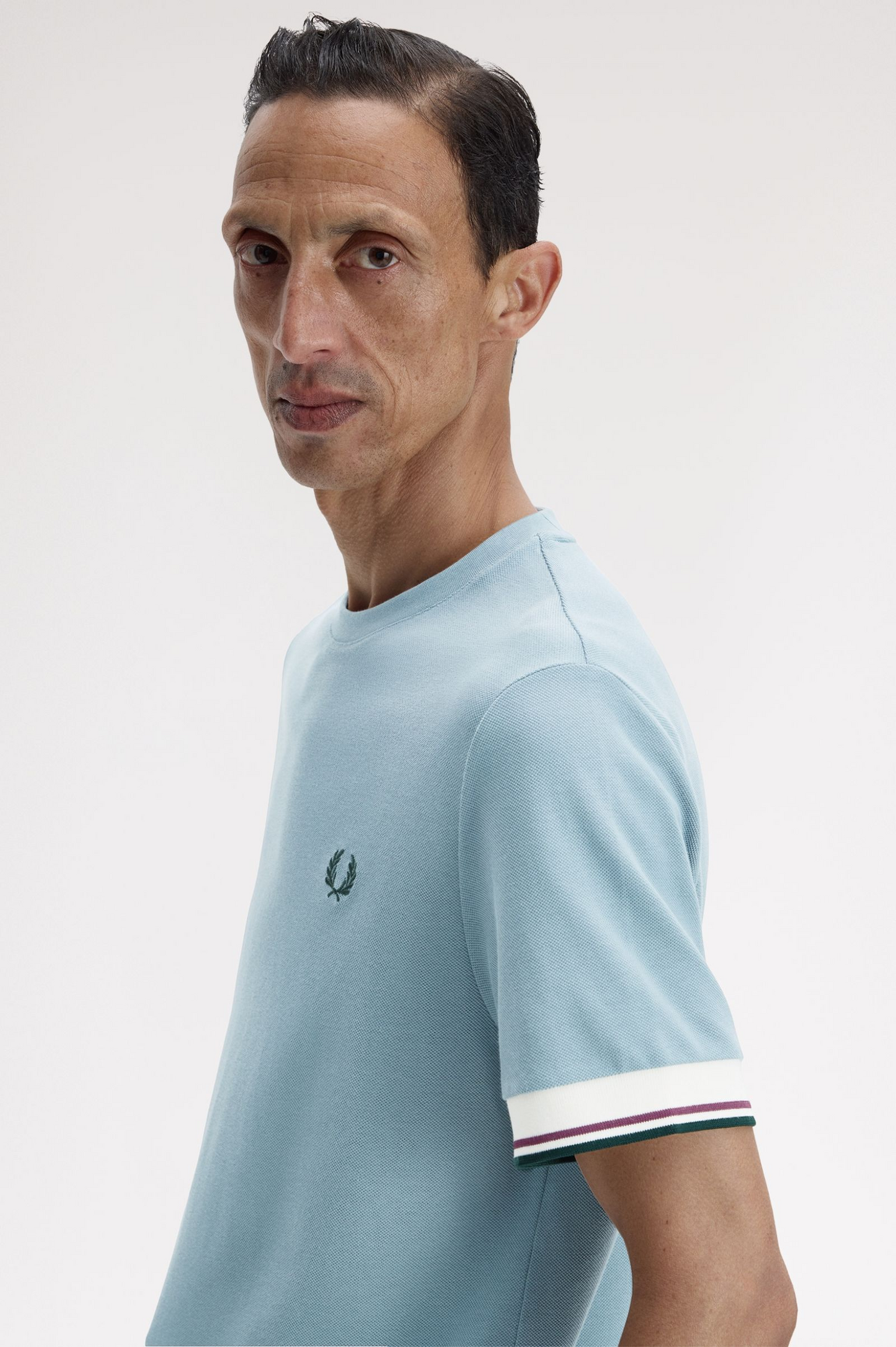 Fred Perry Twin Tipped Cuff T-Shirt (Stockport Blue)
