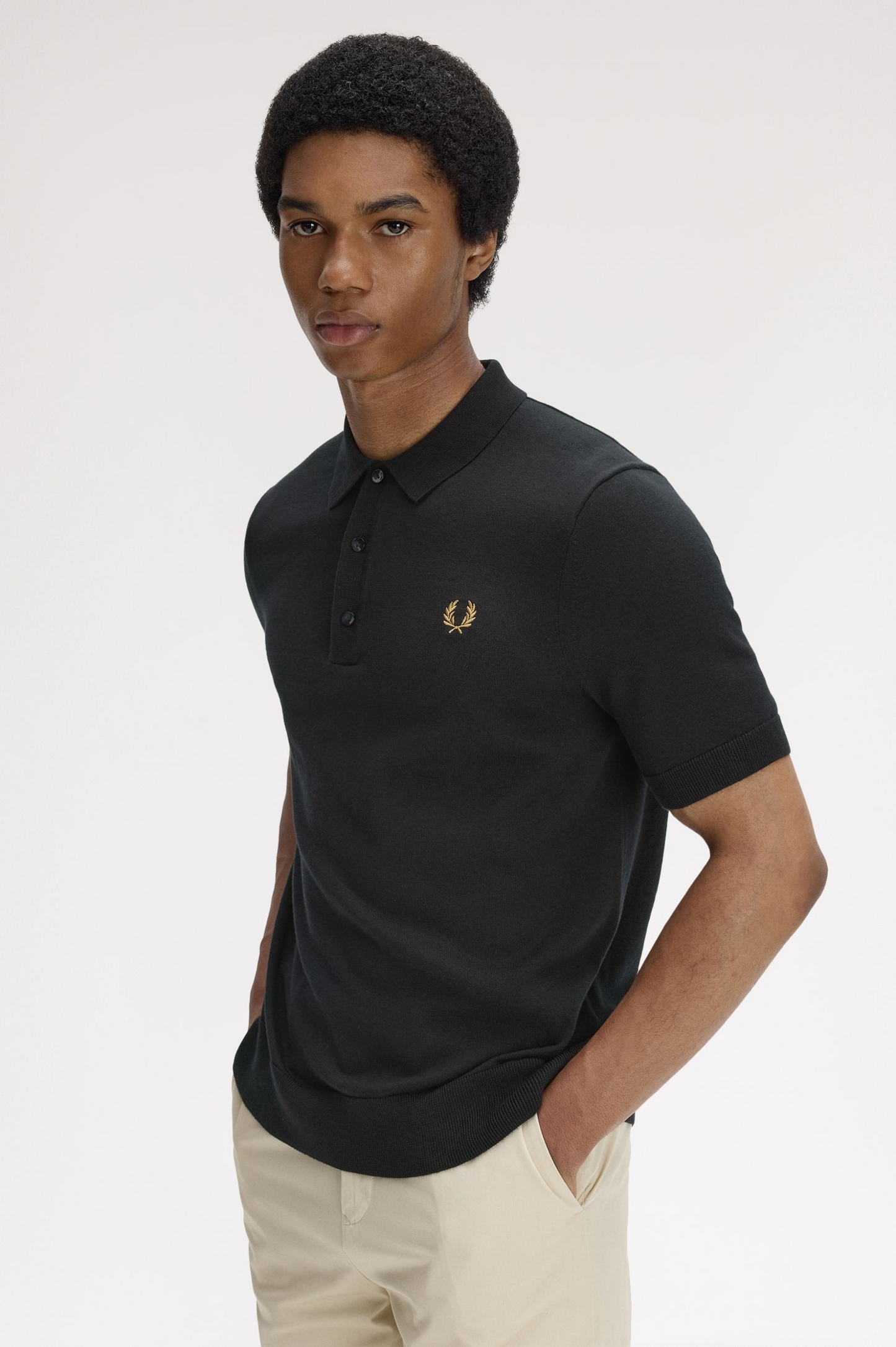 Fred Perry Long Staple Cotton Knitted Shirt K9725