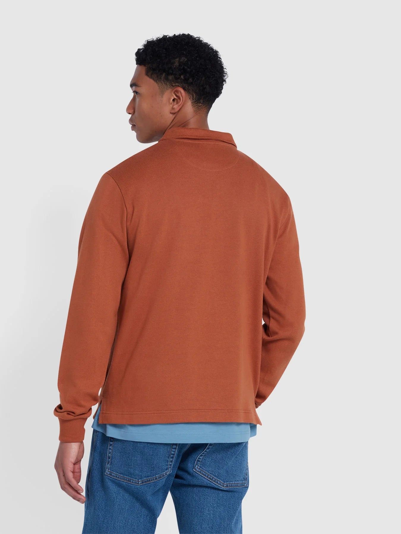 Farah Creston Quarter Zip Rugby Sweatshirt