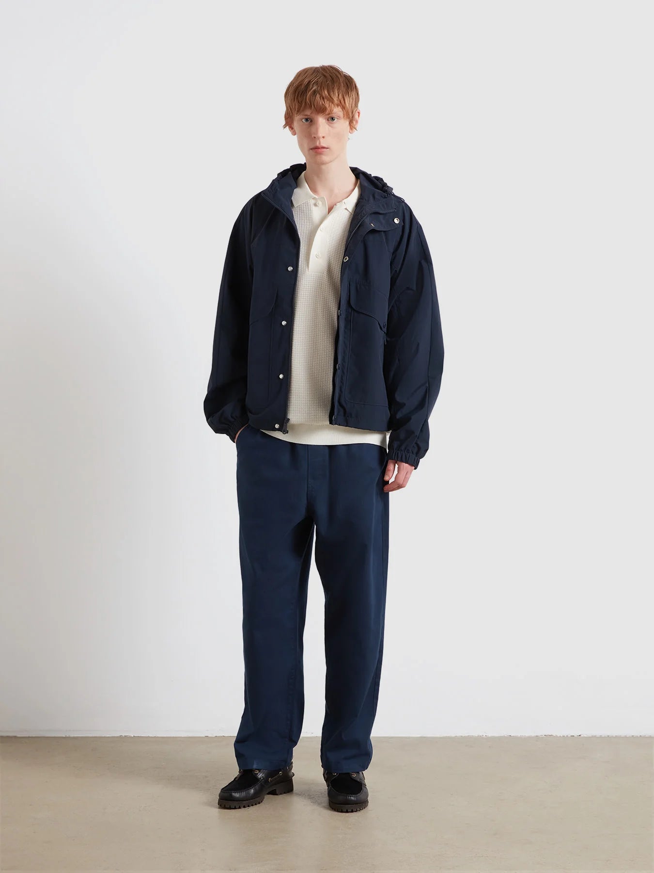 Farah Thornley Knitted Polo Shirt In Ecru