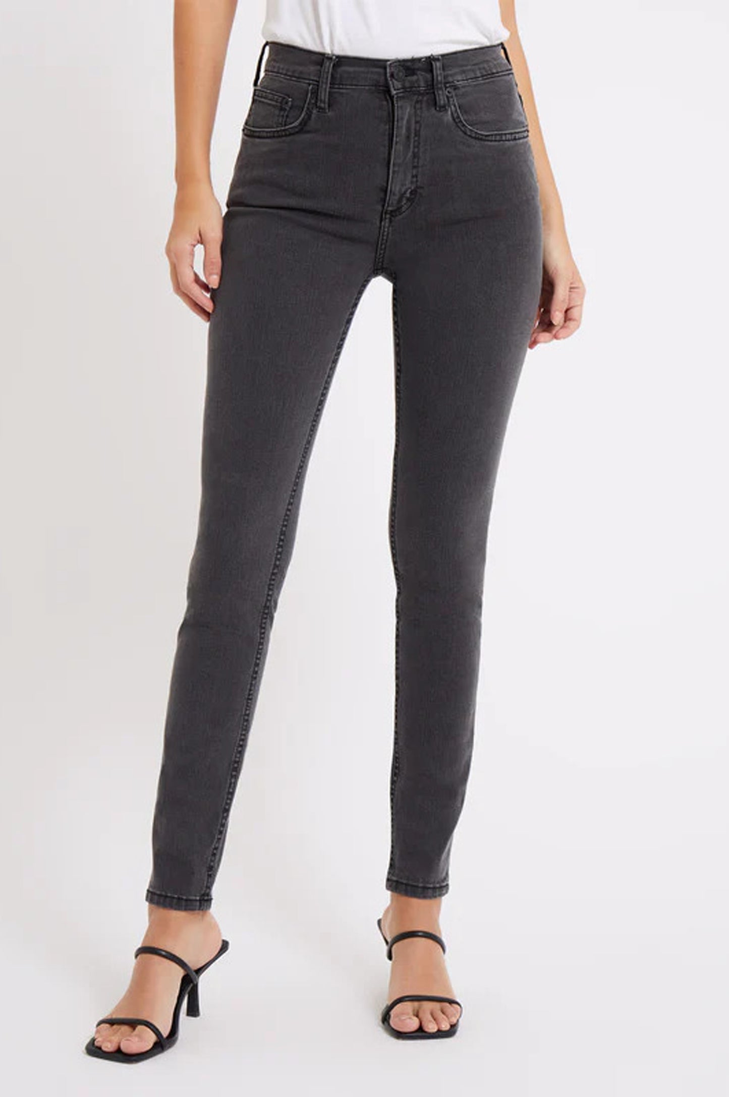 French Connection Rebound Skinny Charcoal Jeans