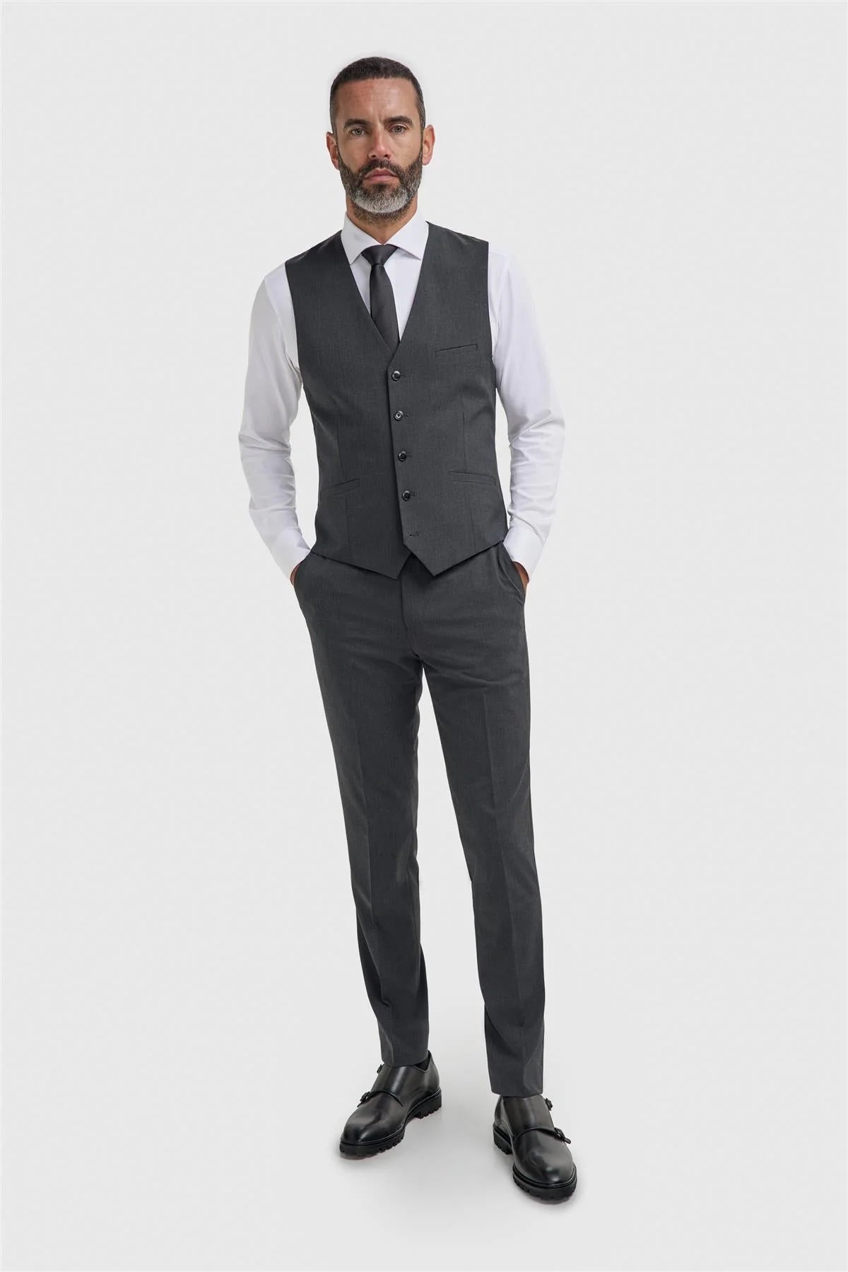 Cavani Malibu Charcoal Waistcoat