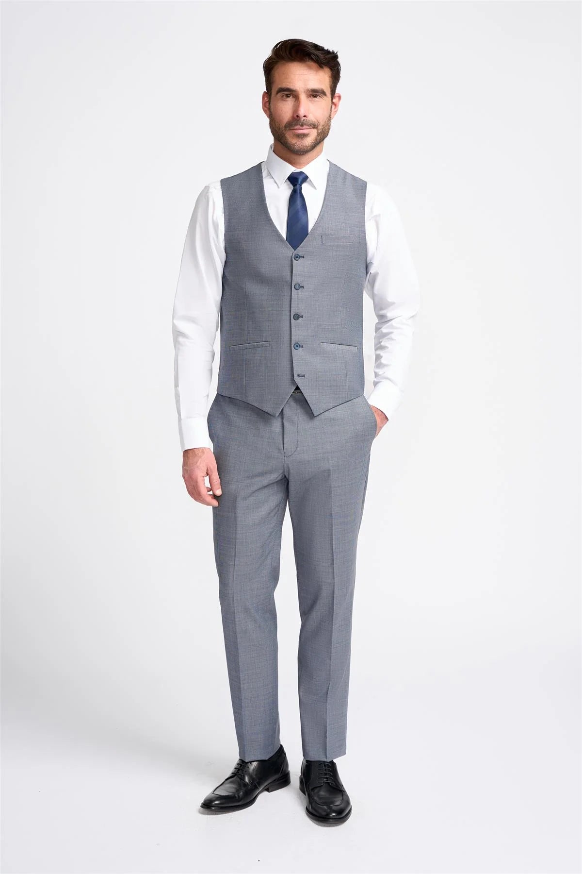 Cavani Bond Wool Rich Puppy Tooth Waistcoat
