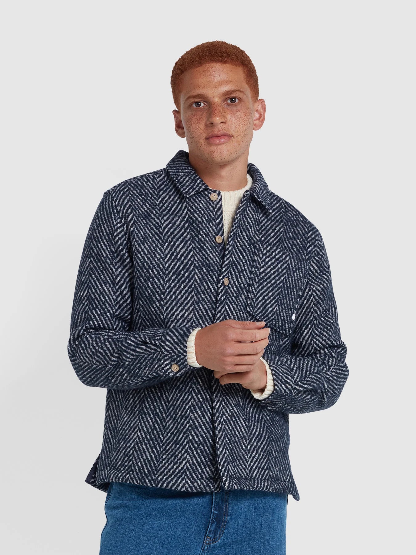 Farah Davies Chevron Overshirt