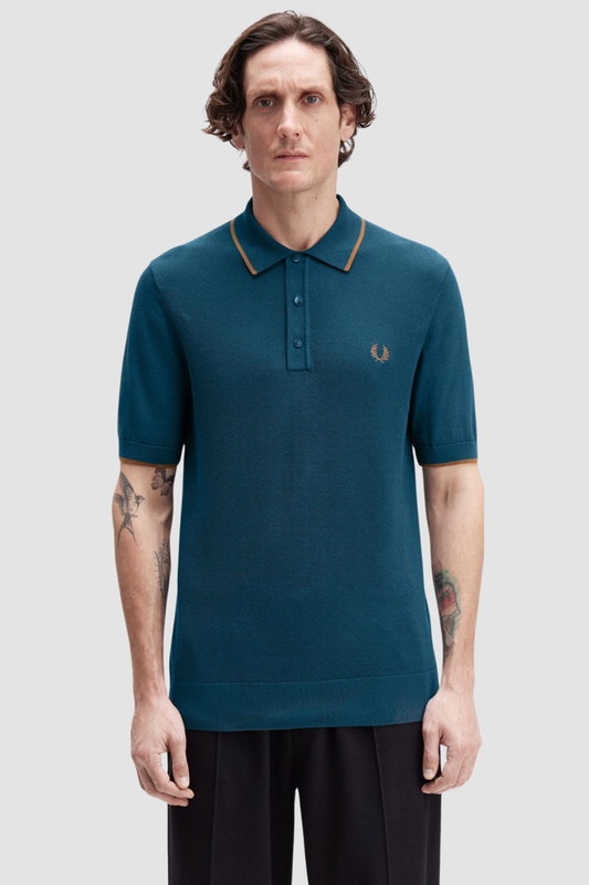 Fred Perry Pique Stitch Knitted Shirt
