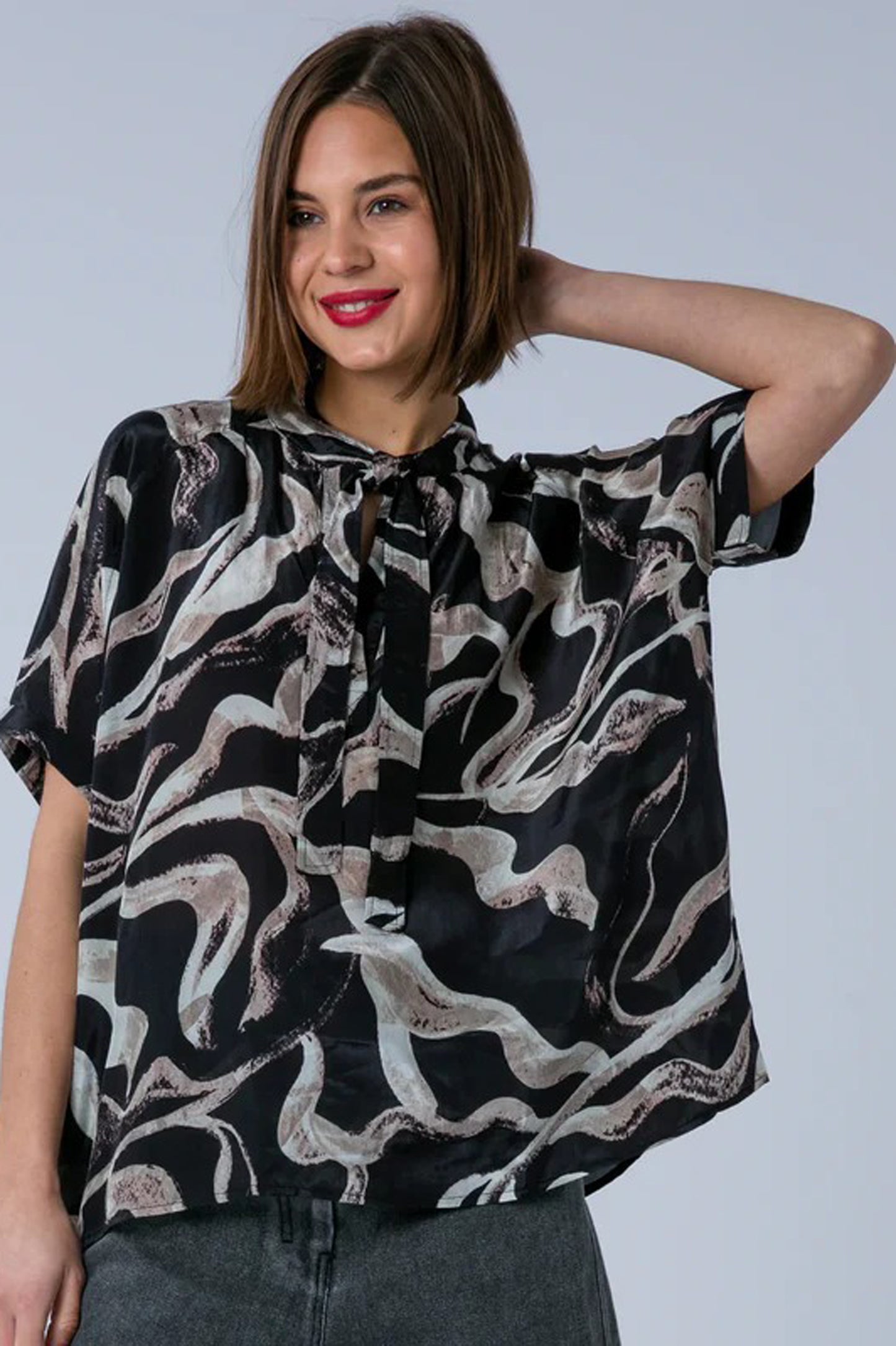 Religion Glory Abstract Printed Blouse