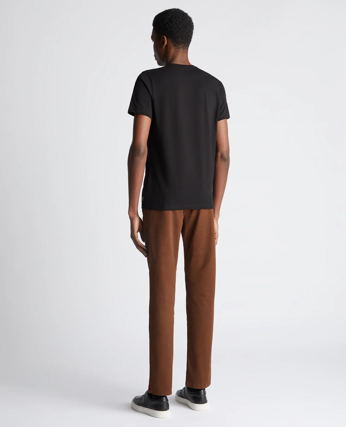 Remus Uomo Black Plain Stretch T-Shirt