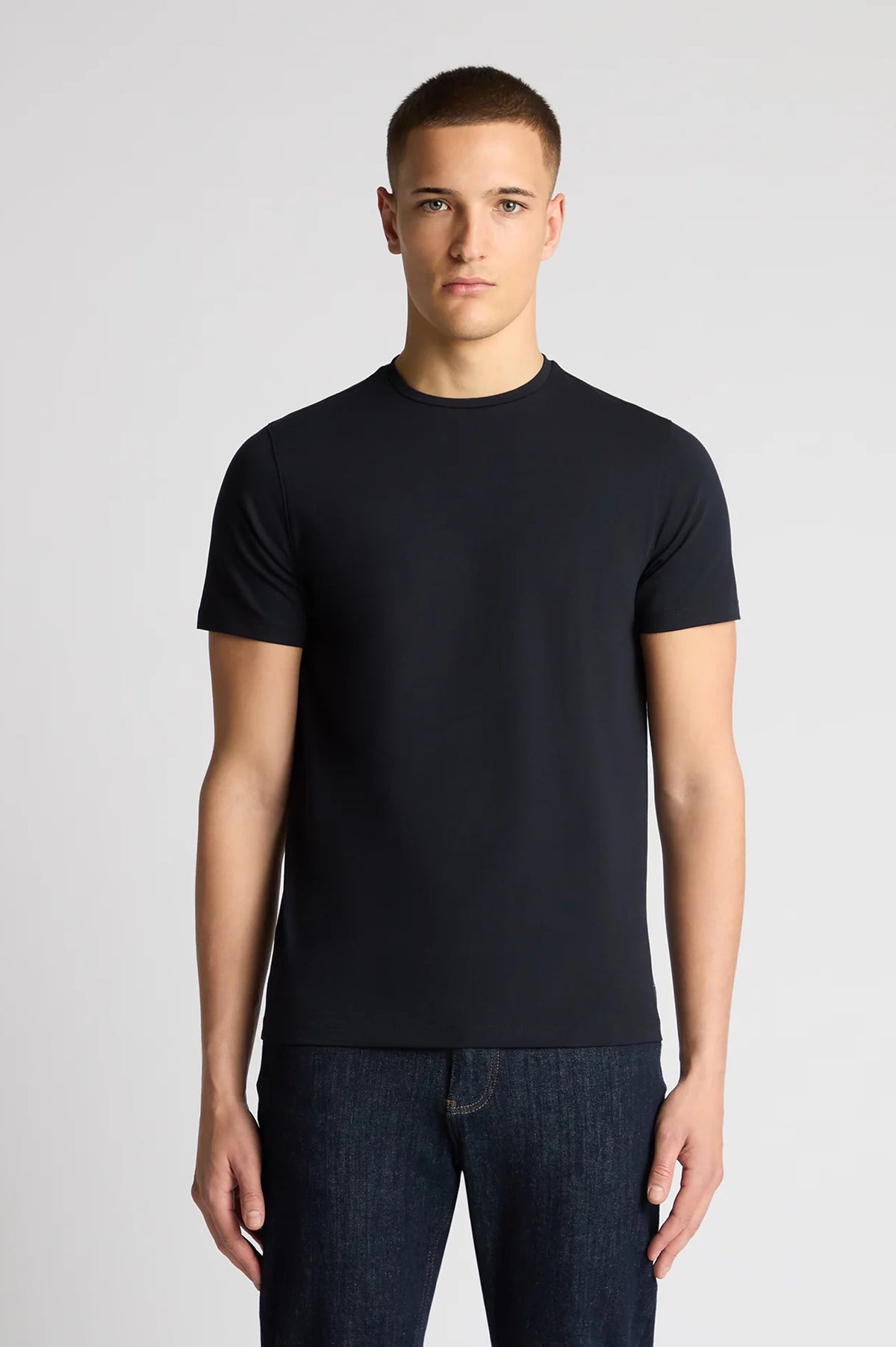 Remus Uomo Navy Plain Stretch T-Shirt