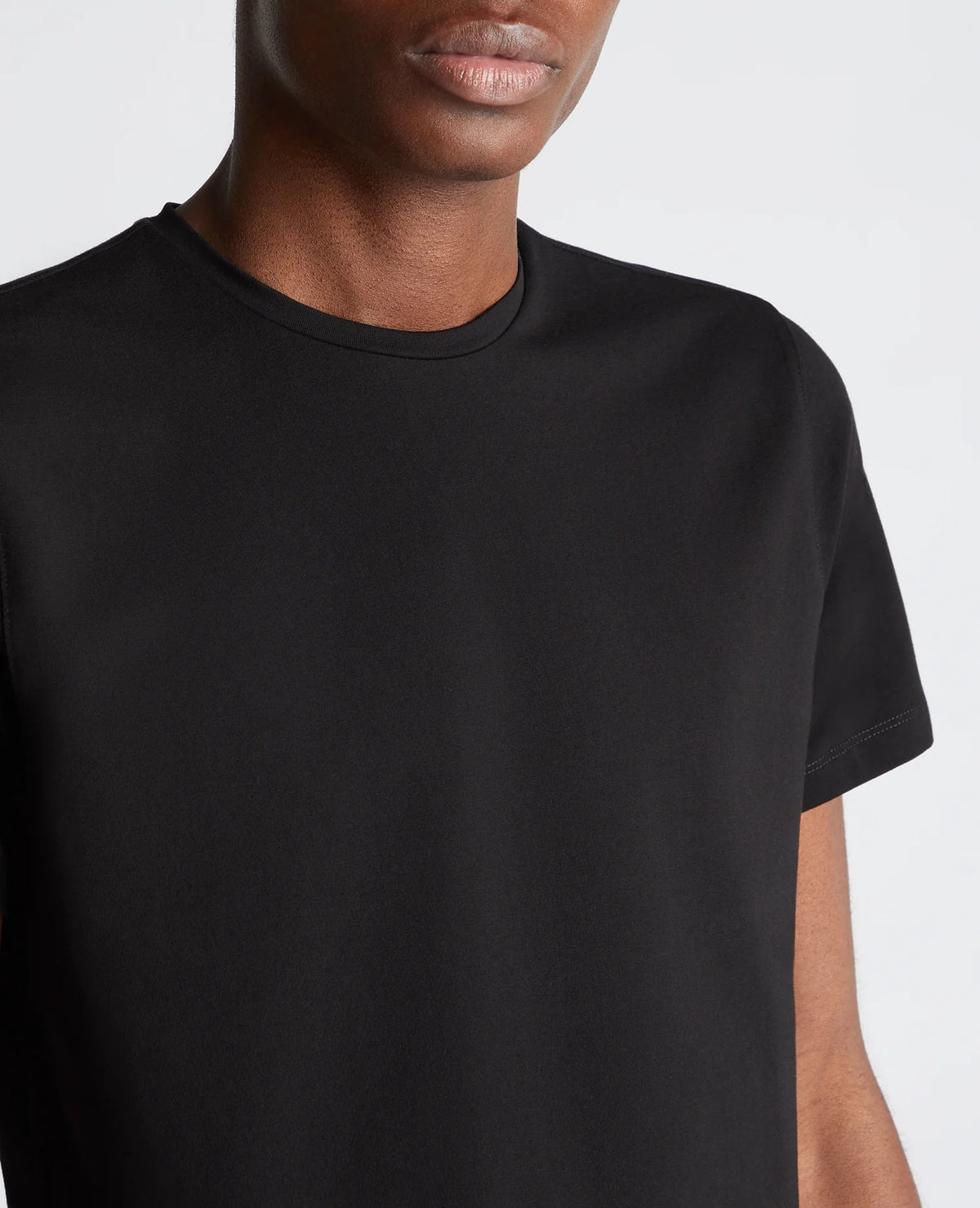 Remus Uomo Black Plain Stretch T-Shirt