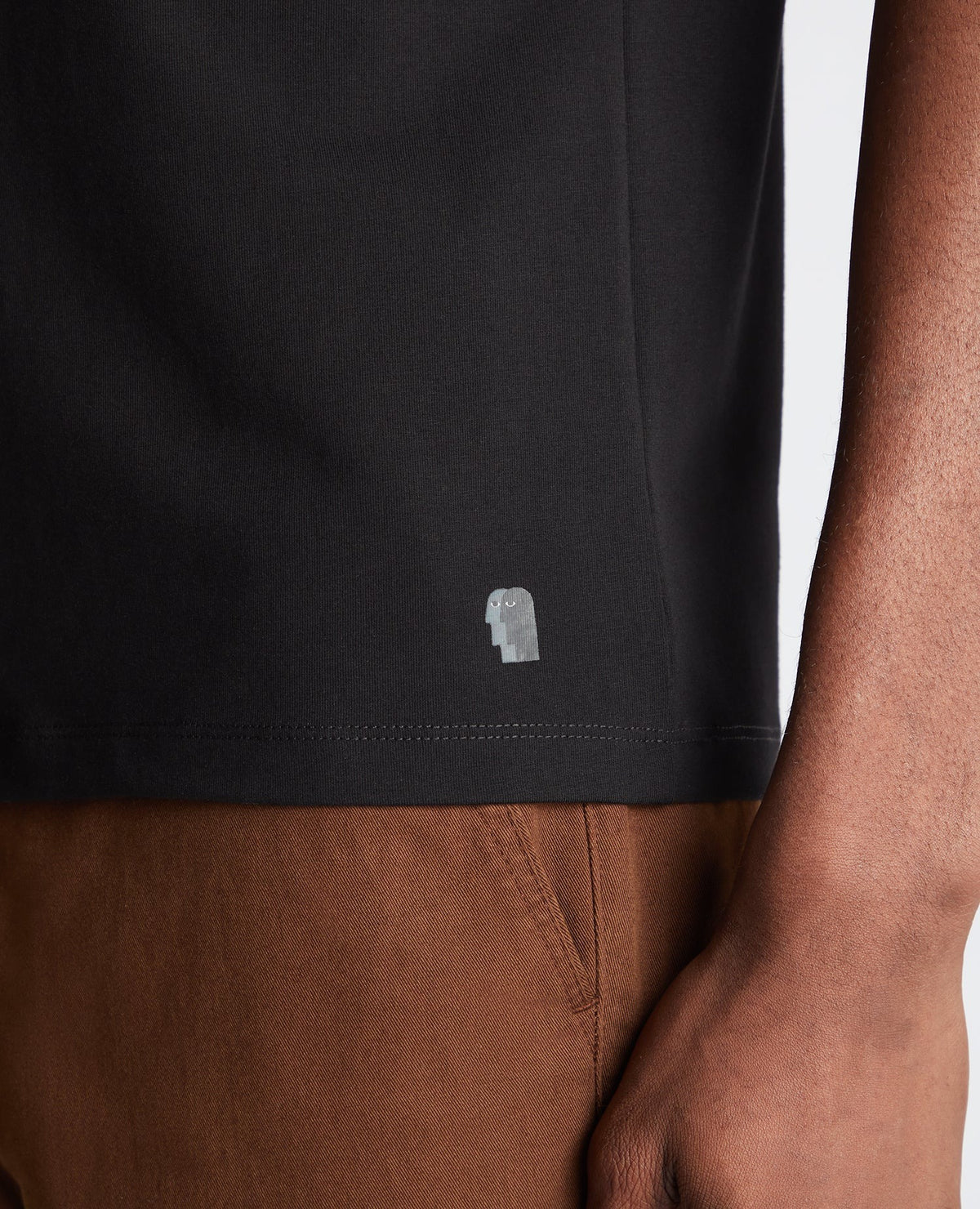 Remus Uomo Black Plain Stretch T-Shirt