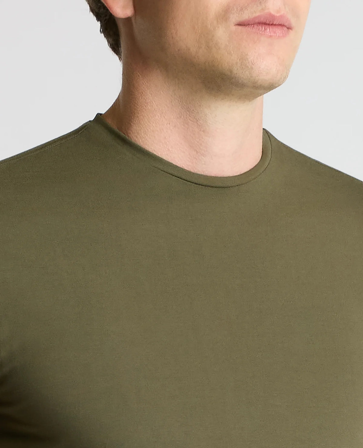 Remus Uomo Dark Green Plain Stretch T-Shirt