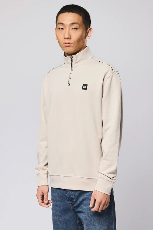 Weekend Offender Matisa Quarter Zip Sweatshirt Cement