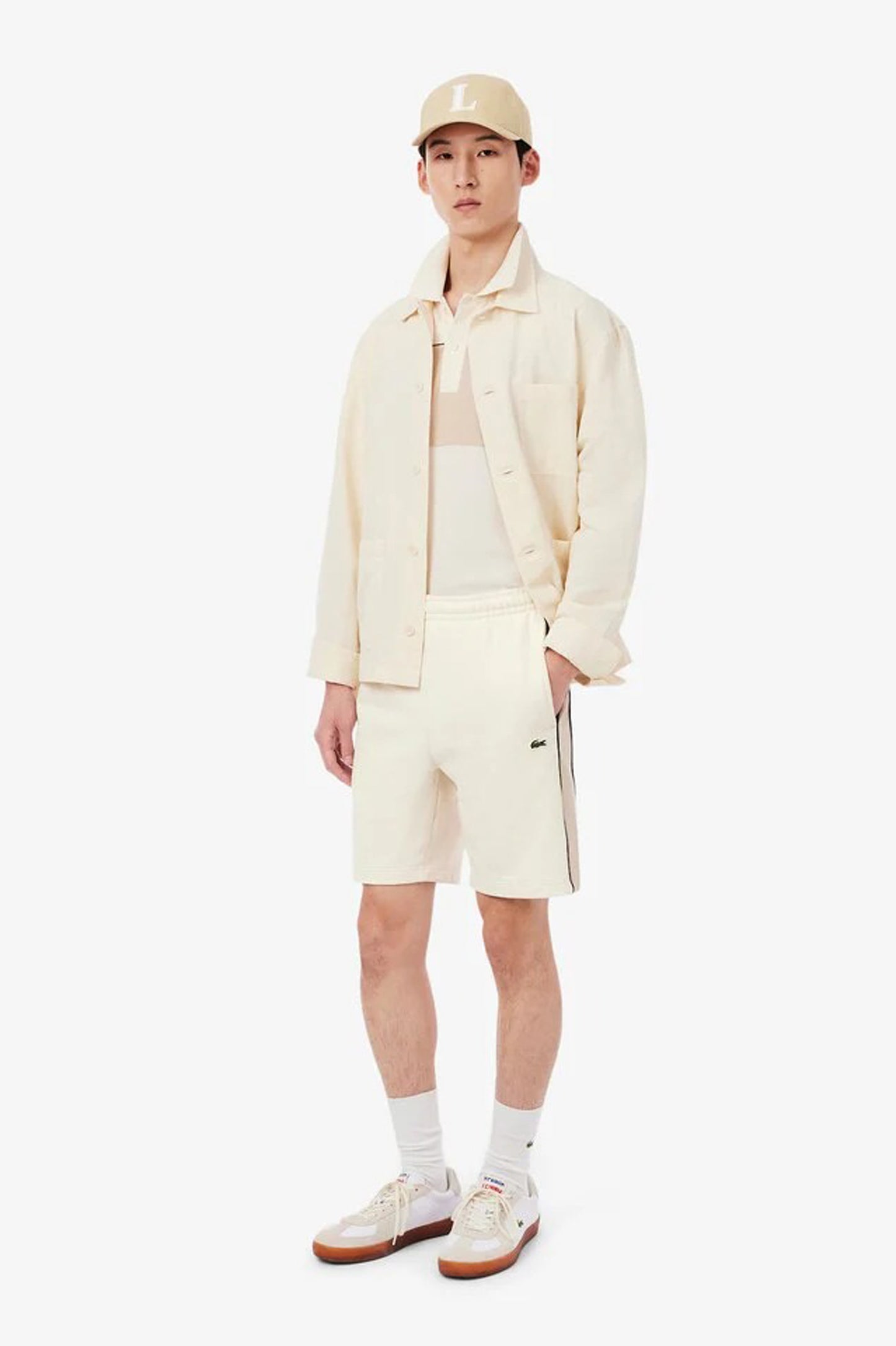 Lacoste Regular Fit Colour-Block Fleece Shorts