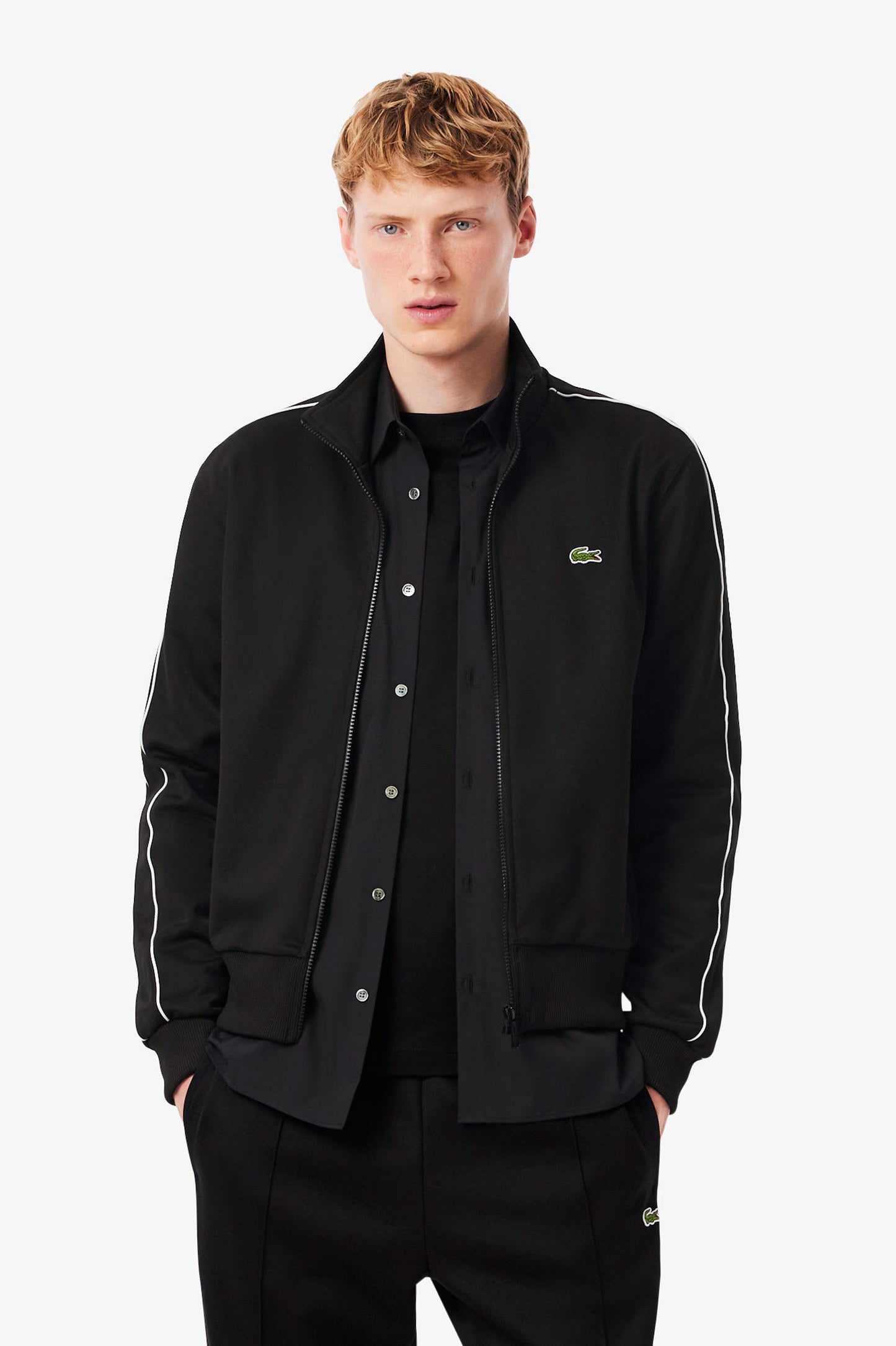 Lacoste Paris Piqué Zip Front Track Jacket