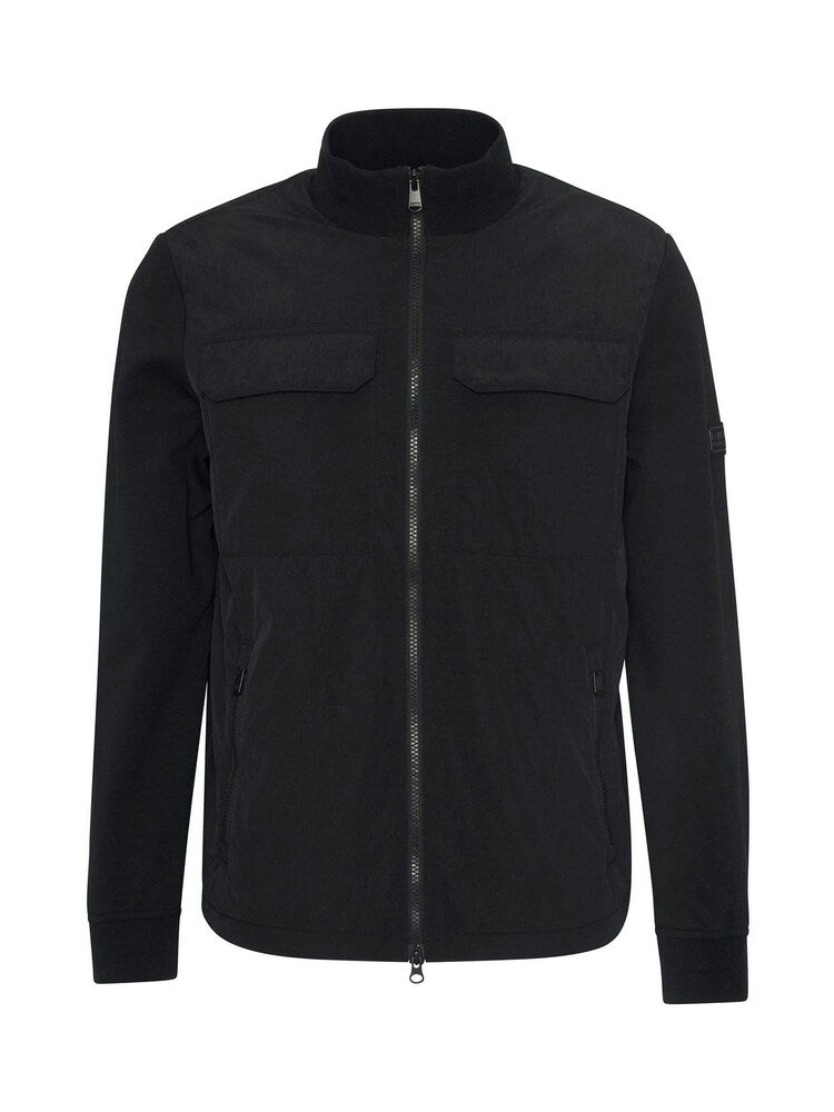 Barbour® International Black Ethan Quilted Sweat Jacket